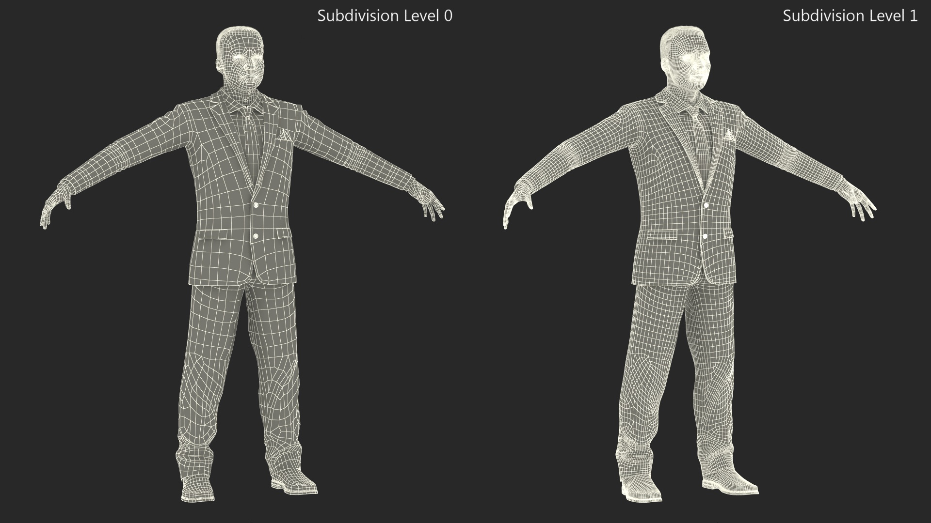 3D Businessman Rigged model