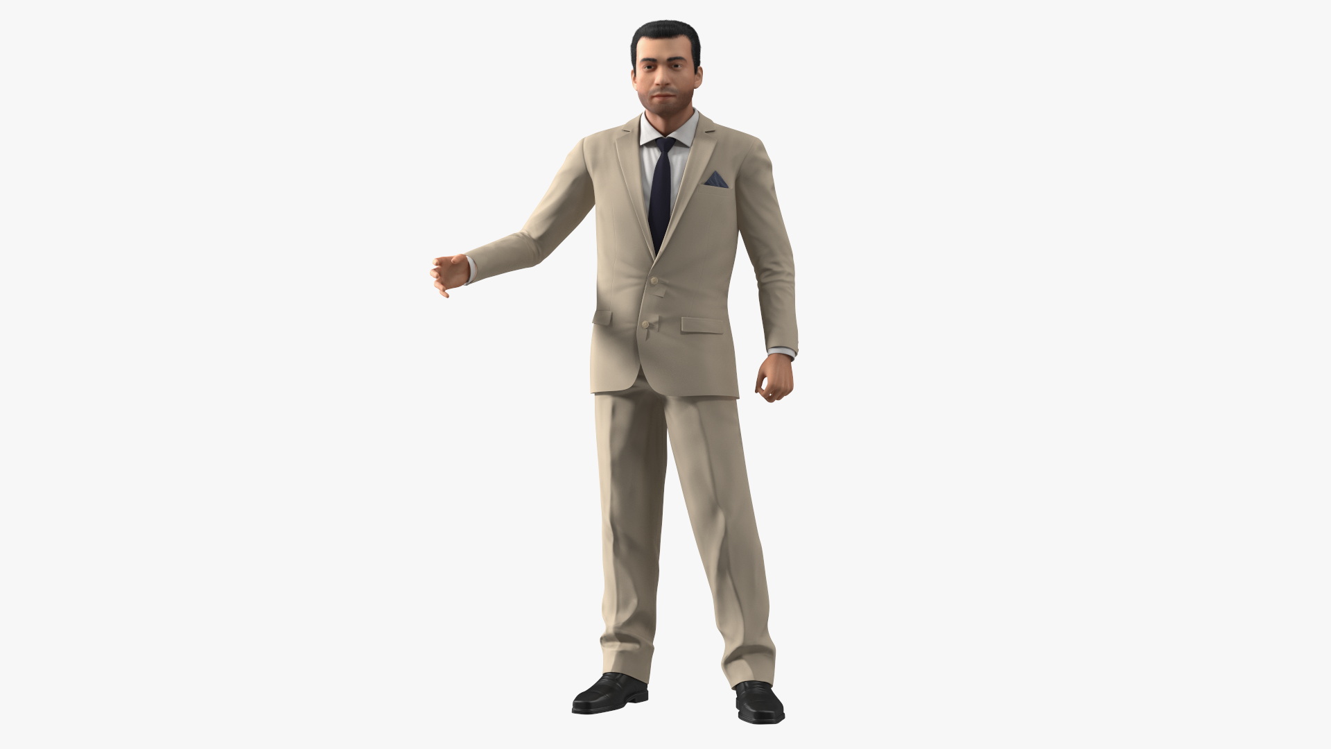 3D Businessman Rigged model