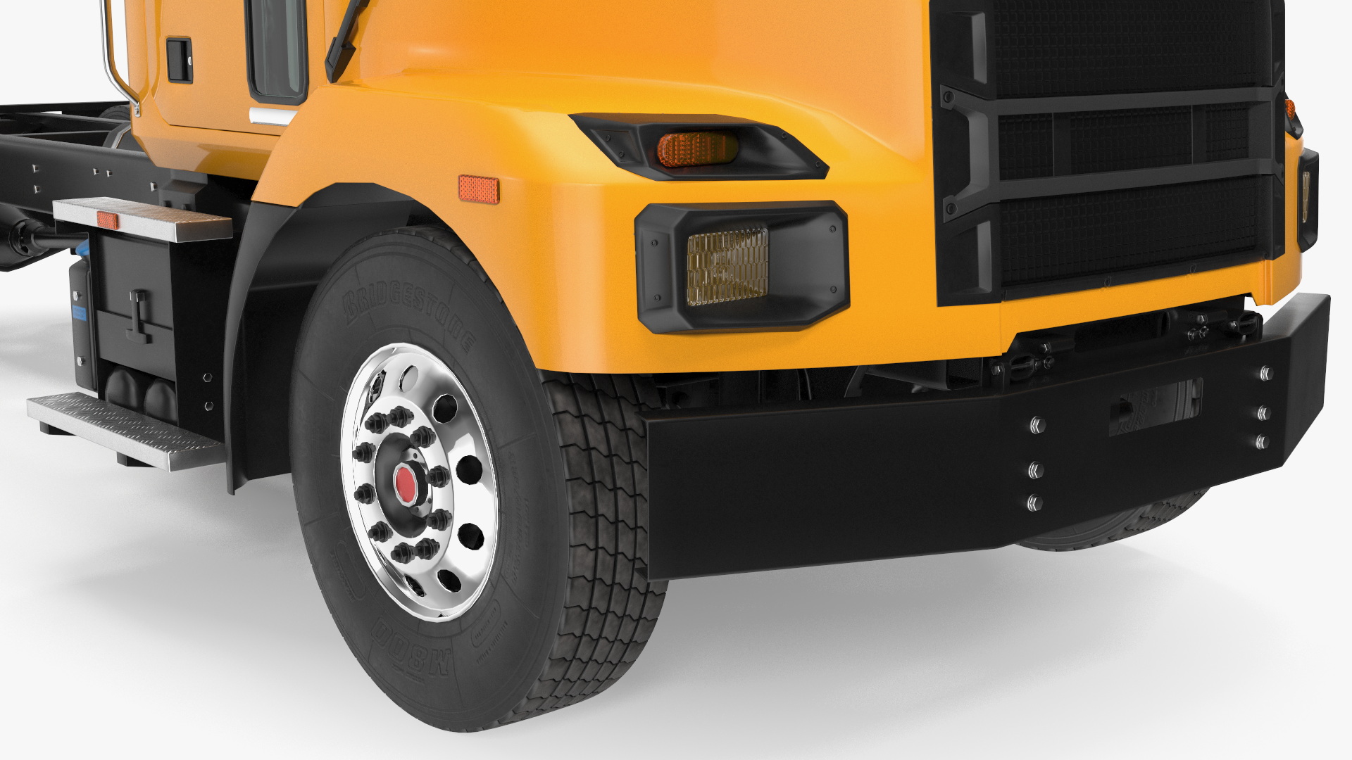 Medium-Duty Truck Rigged 3D model