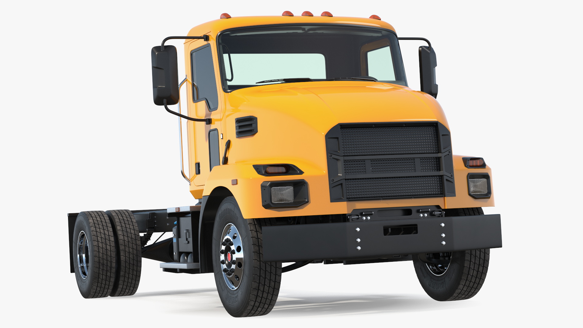 Medium-Duty Truck Rigged 3D model