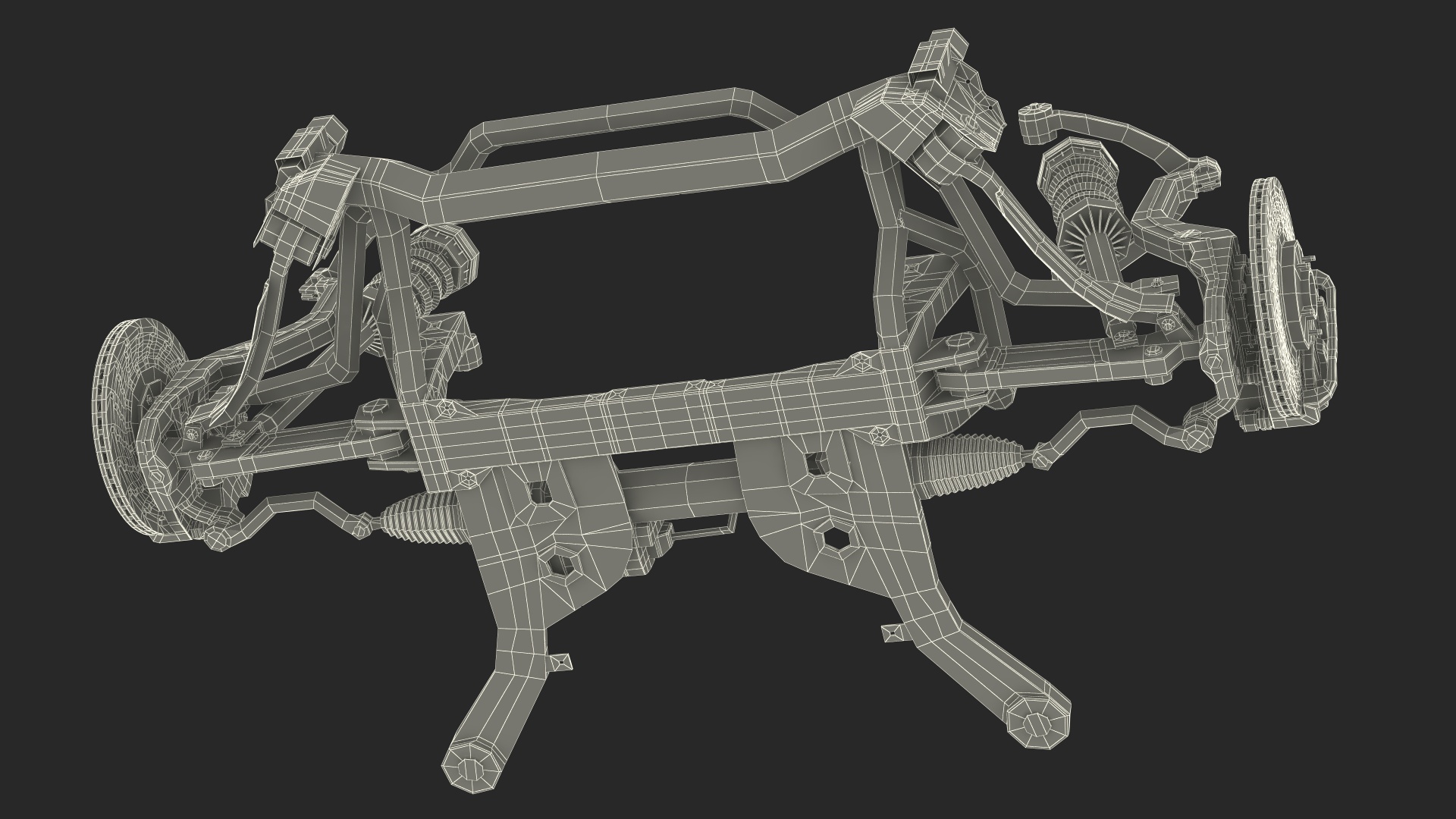 3D Car Suspension System