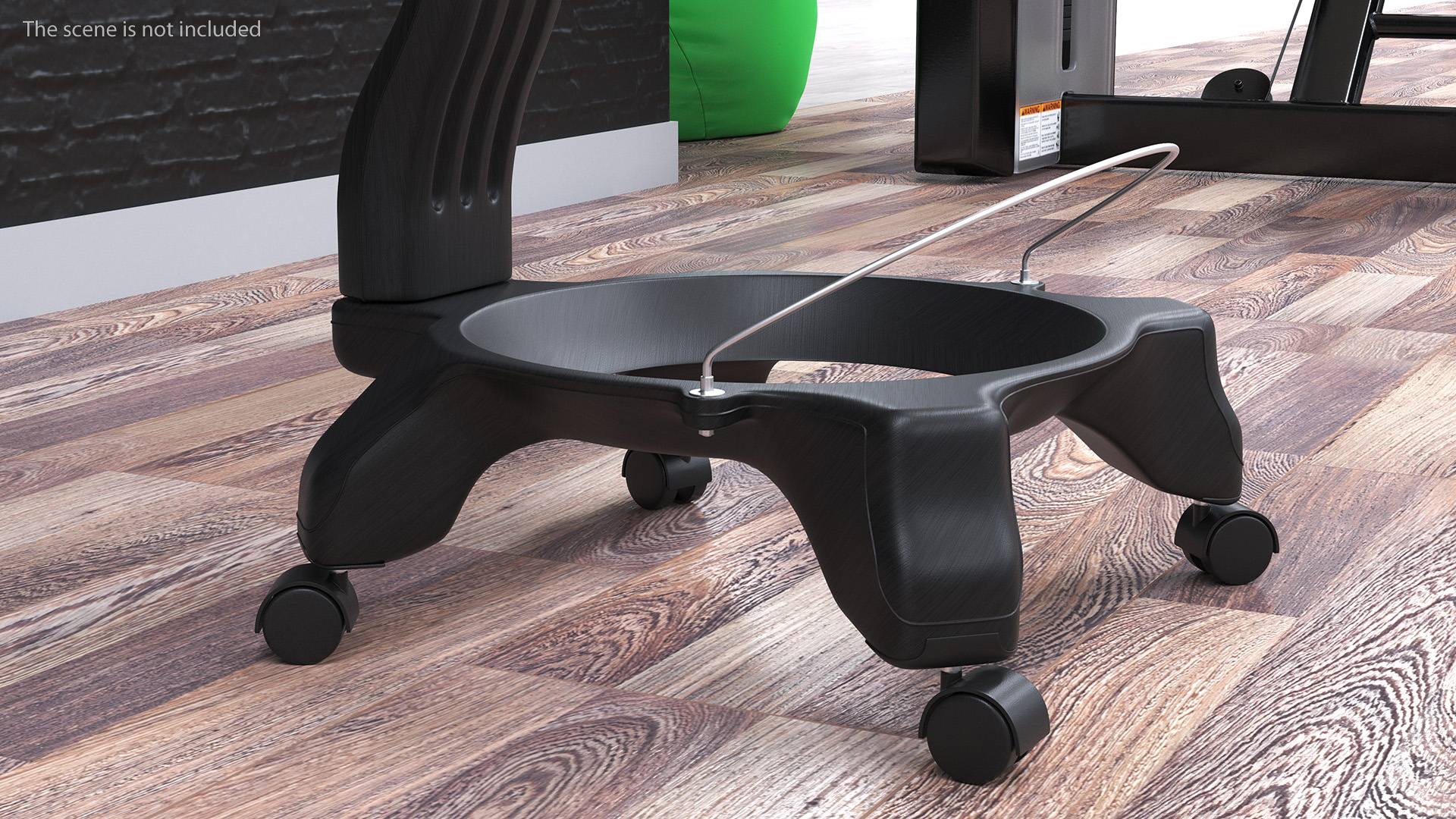 3D model Balancing Fitness Chair Black Empty