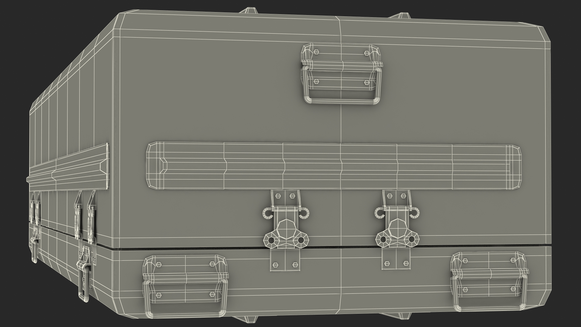 3D Military Funeral Casket model