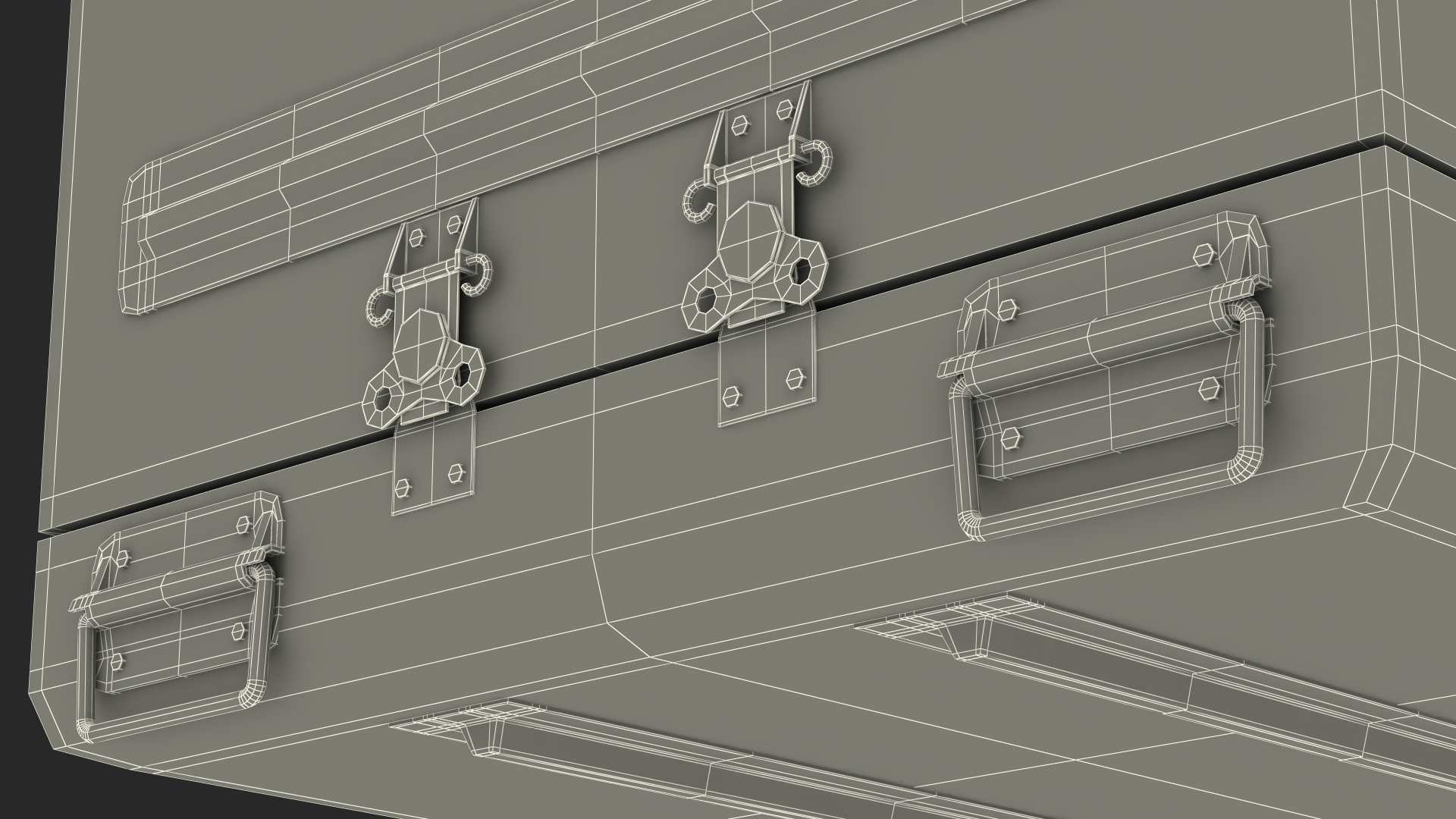 3D Military Funeral Casket model