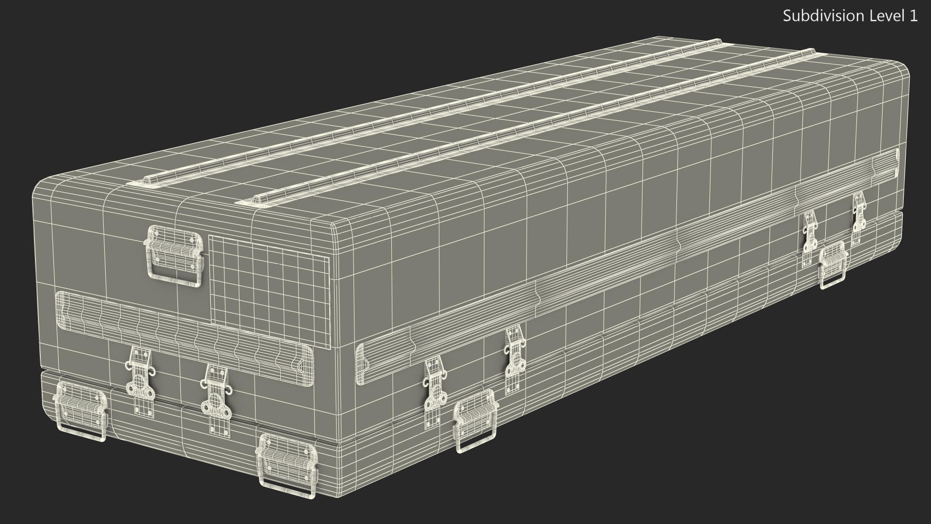 3D Military Funeral Casket model