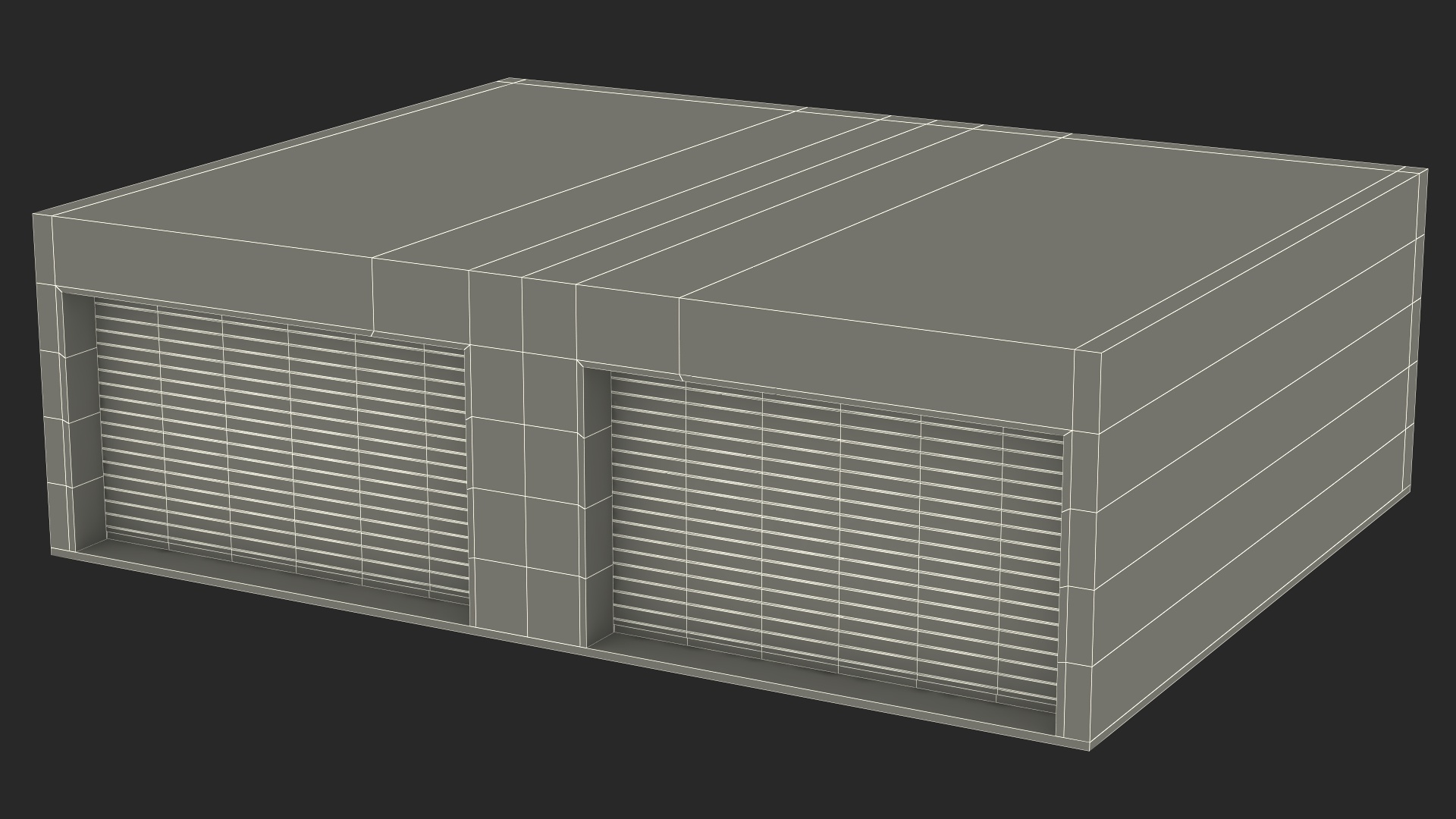 3D Racing Pit Garage and Dodge Challenger model