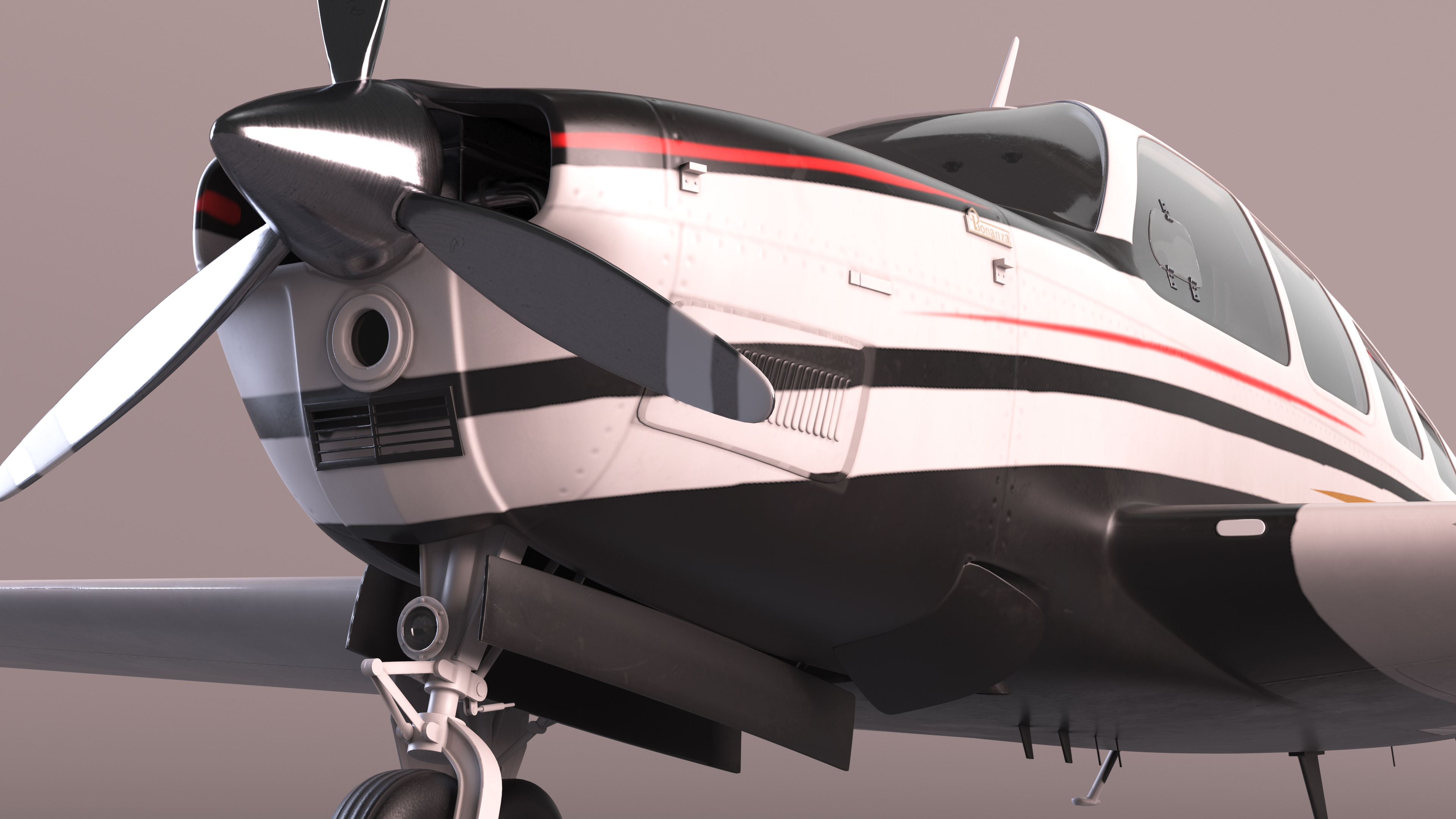 Beechcraft Bonanza Plane 3D model