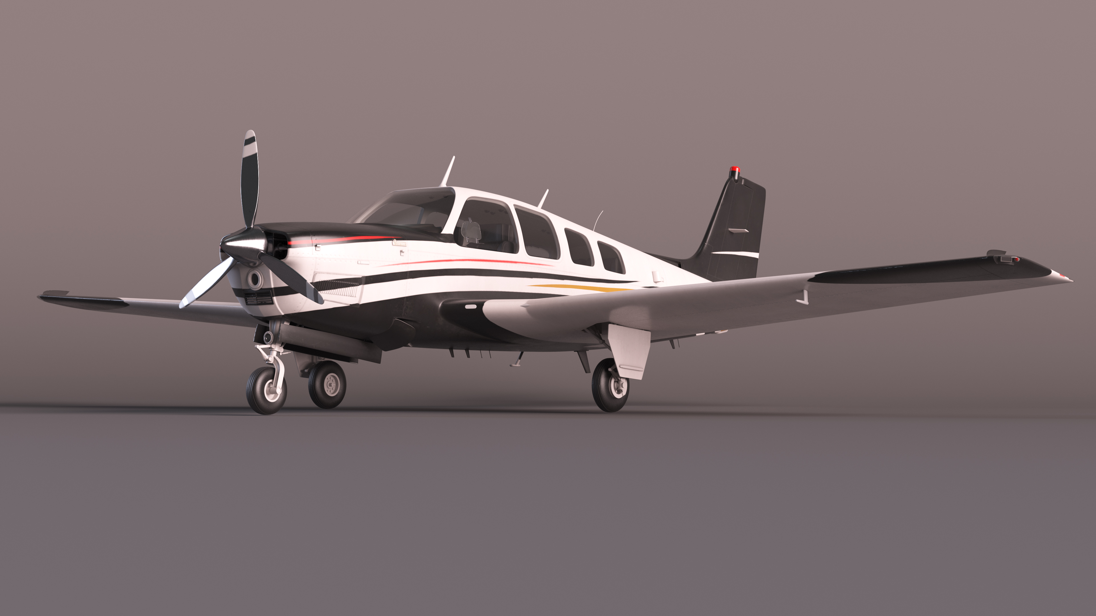 Beechcraft Bonanza Plane 3D model