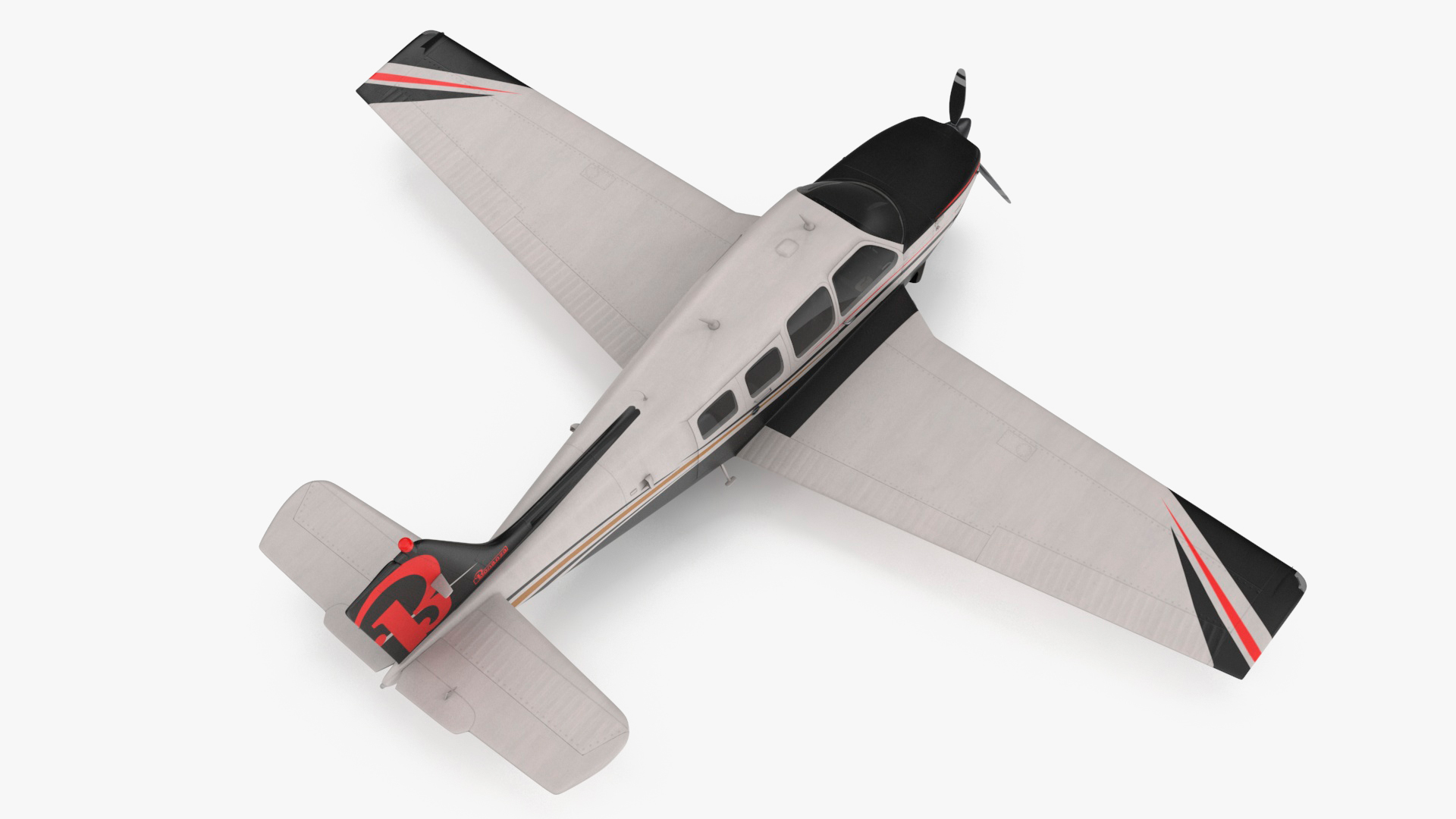 Beechcraft Bonanza Plane 3D model