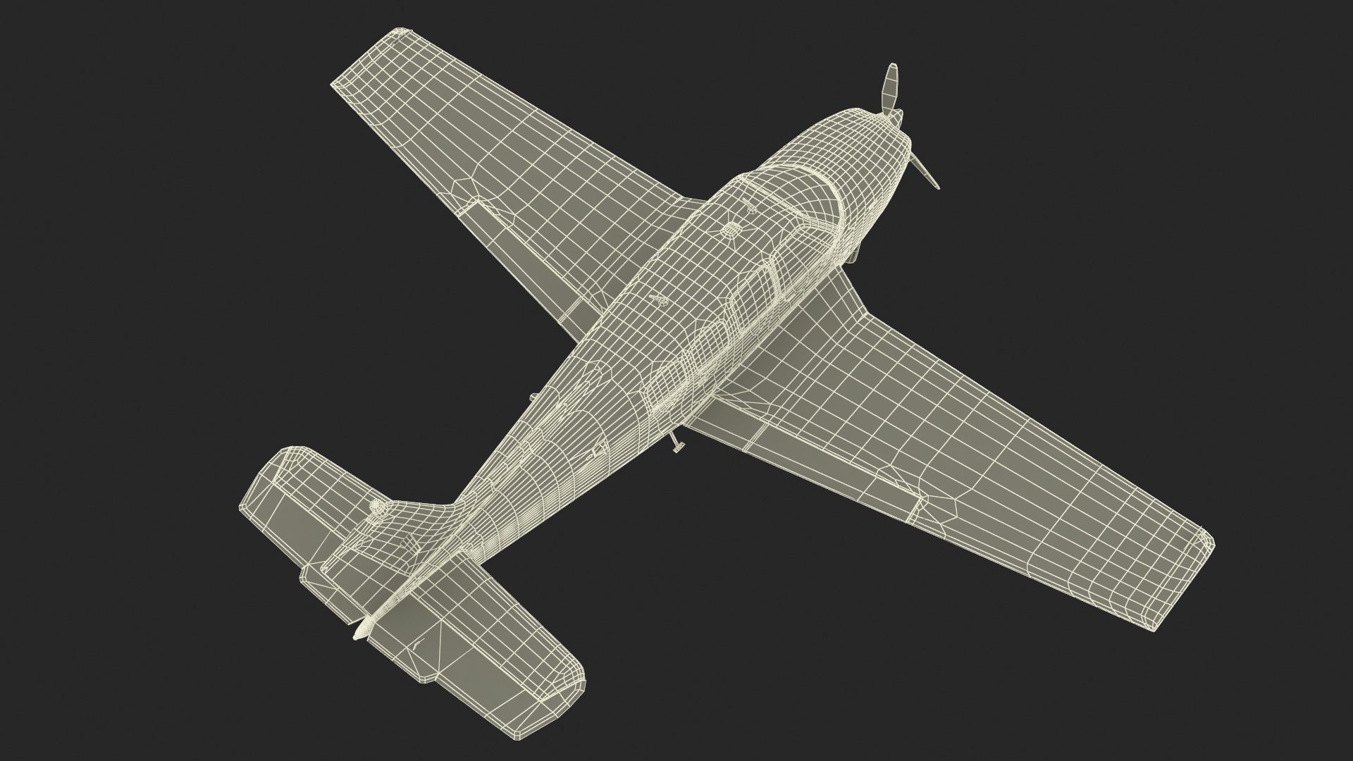 Beechcraft Bonanza Plane 3D model