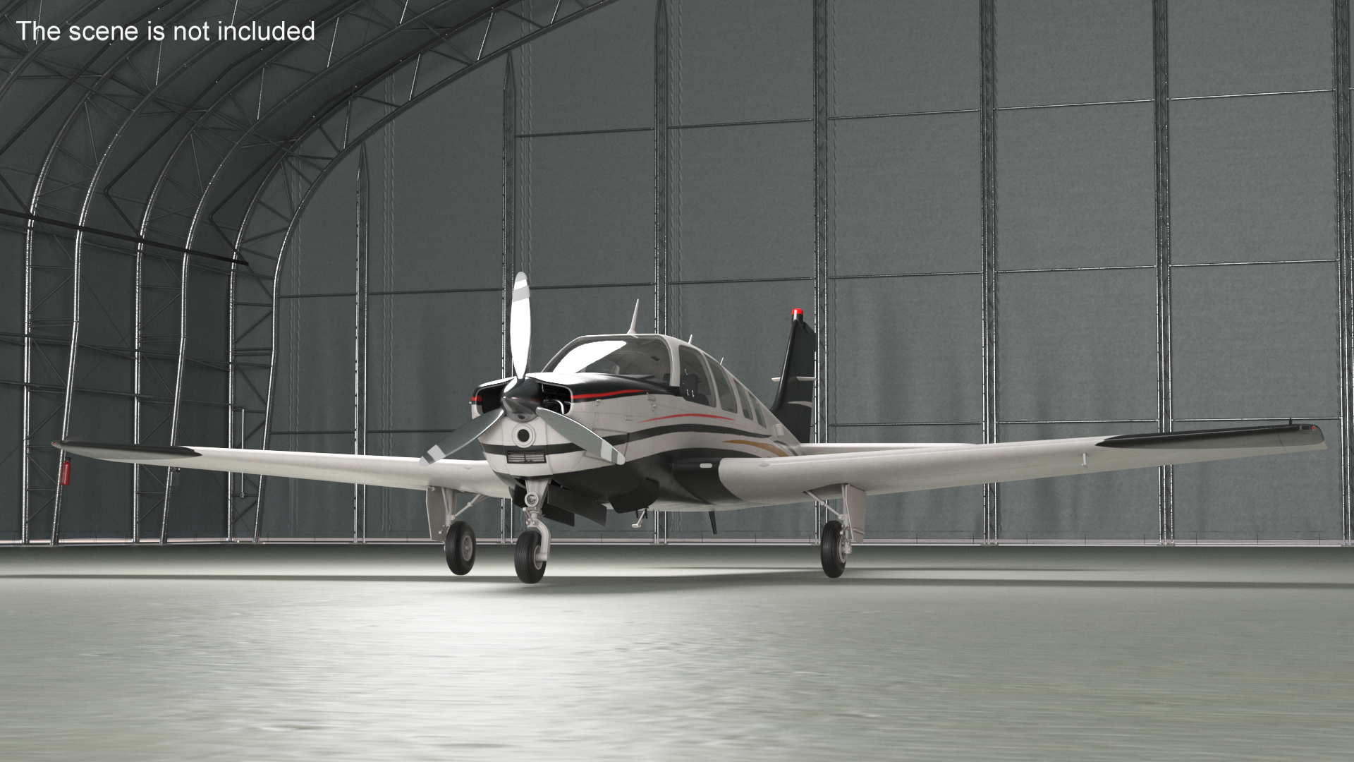 Beechcraft Bonanza Plane 3D model