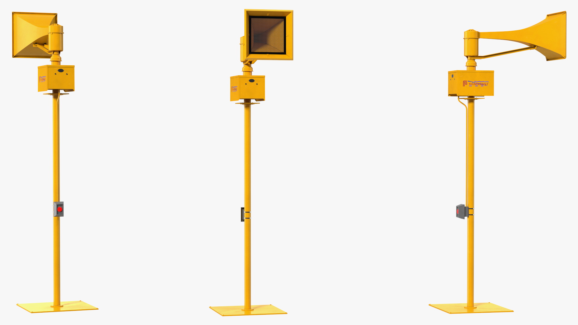 3D model Tornado Siren Orange