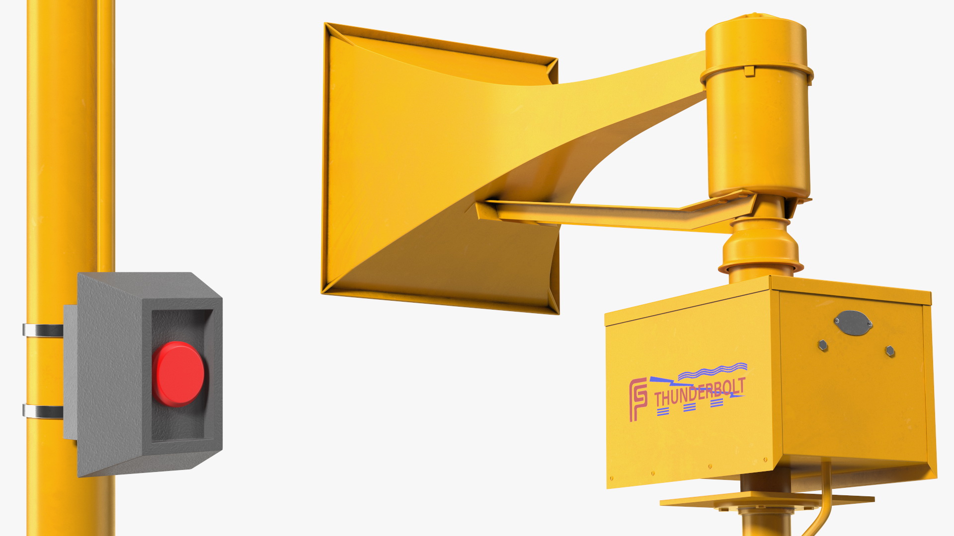 3D model Tornado Siren Orange