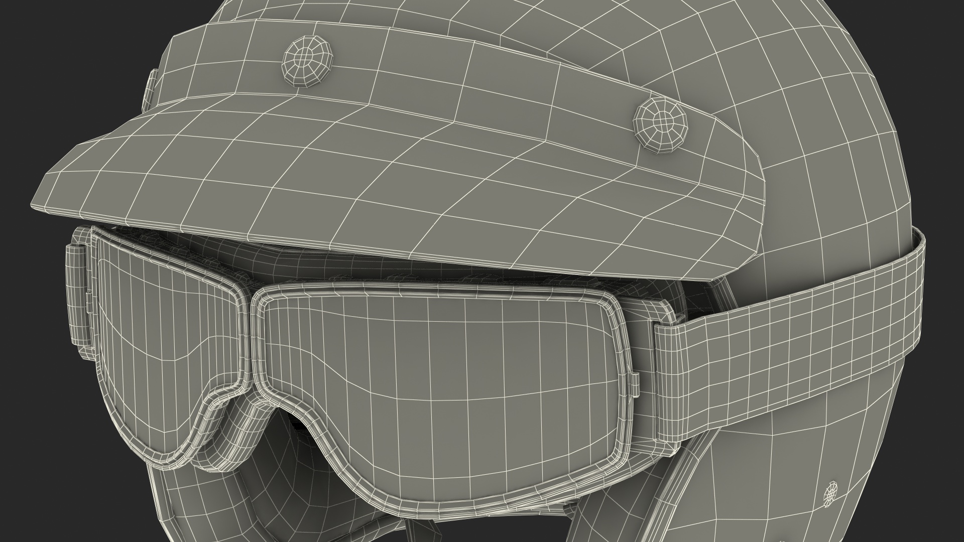 3D Torc Route 66 Helmet with Goggles model