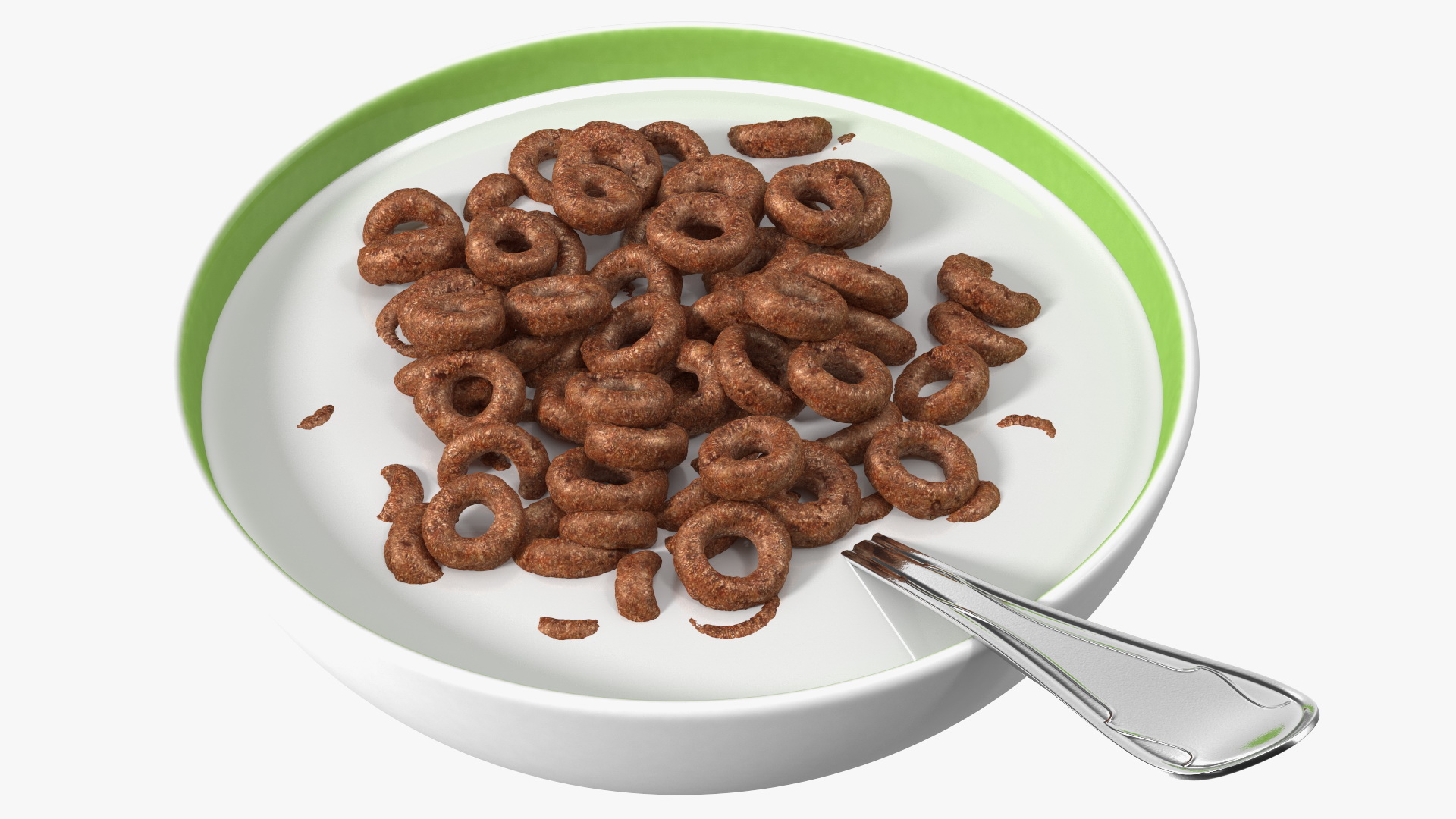 3D model Chocolate Rings Breakfast with Milk