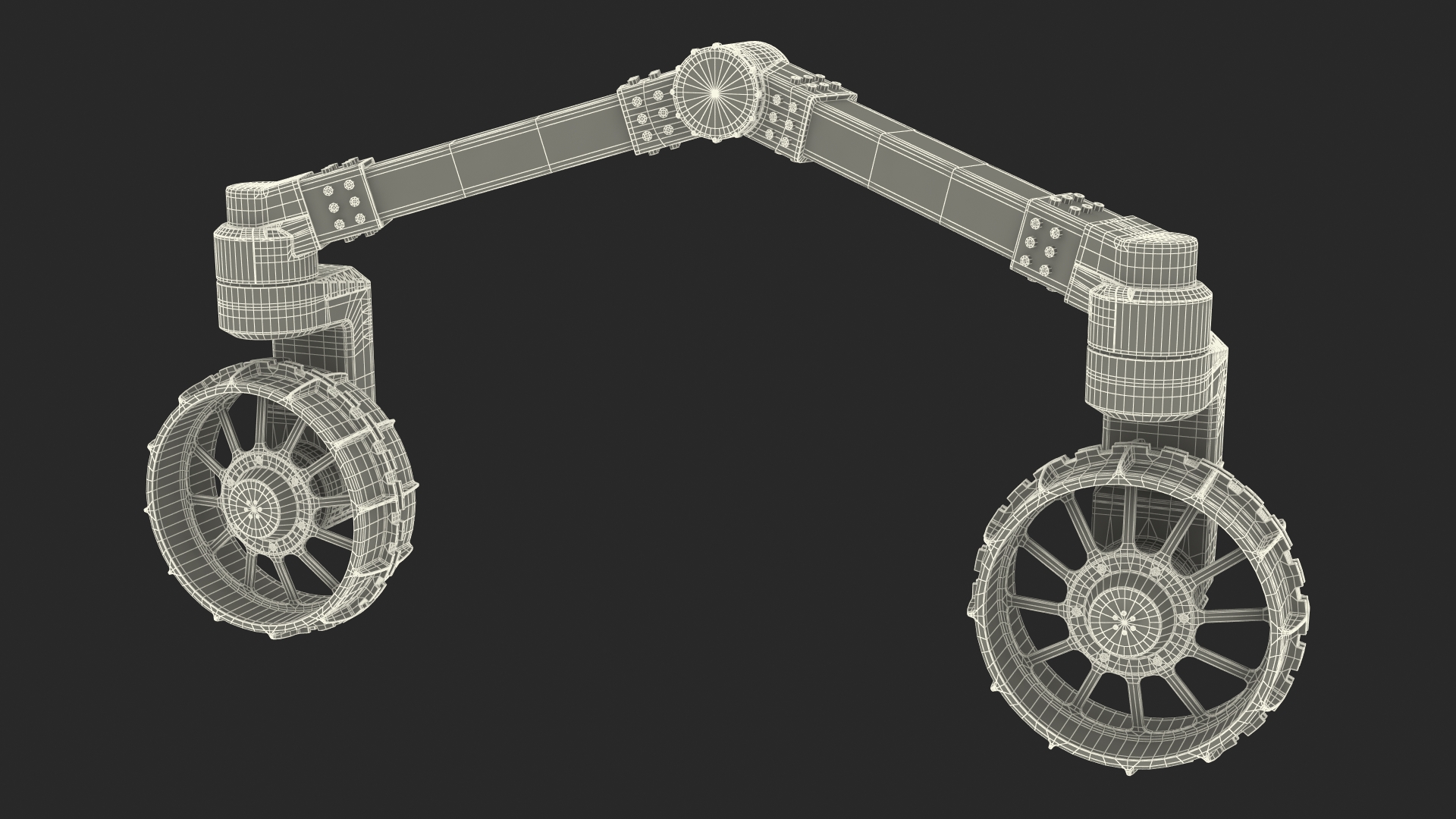 3D Lunar Robotic Rover Wheels