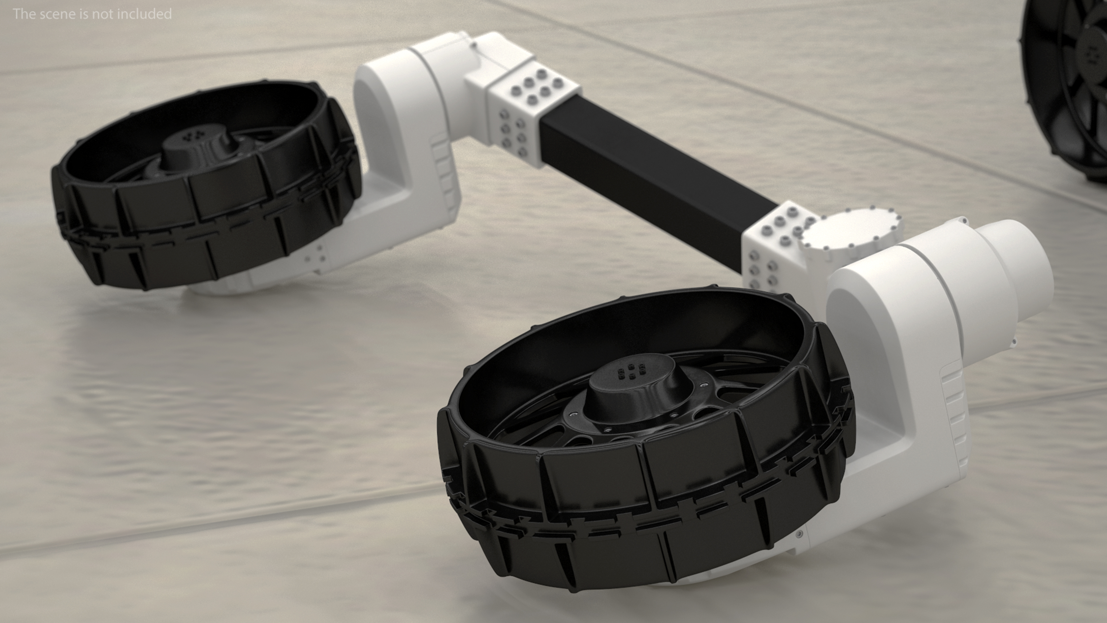 3D Lunar Robotic Rover Wheels