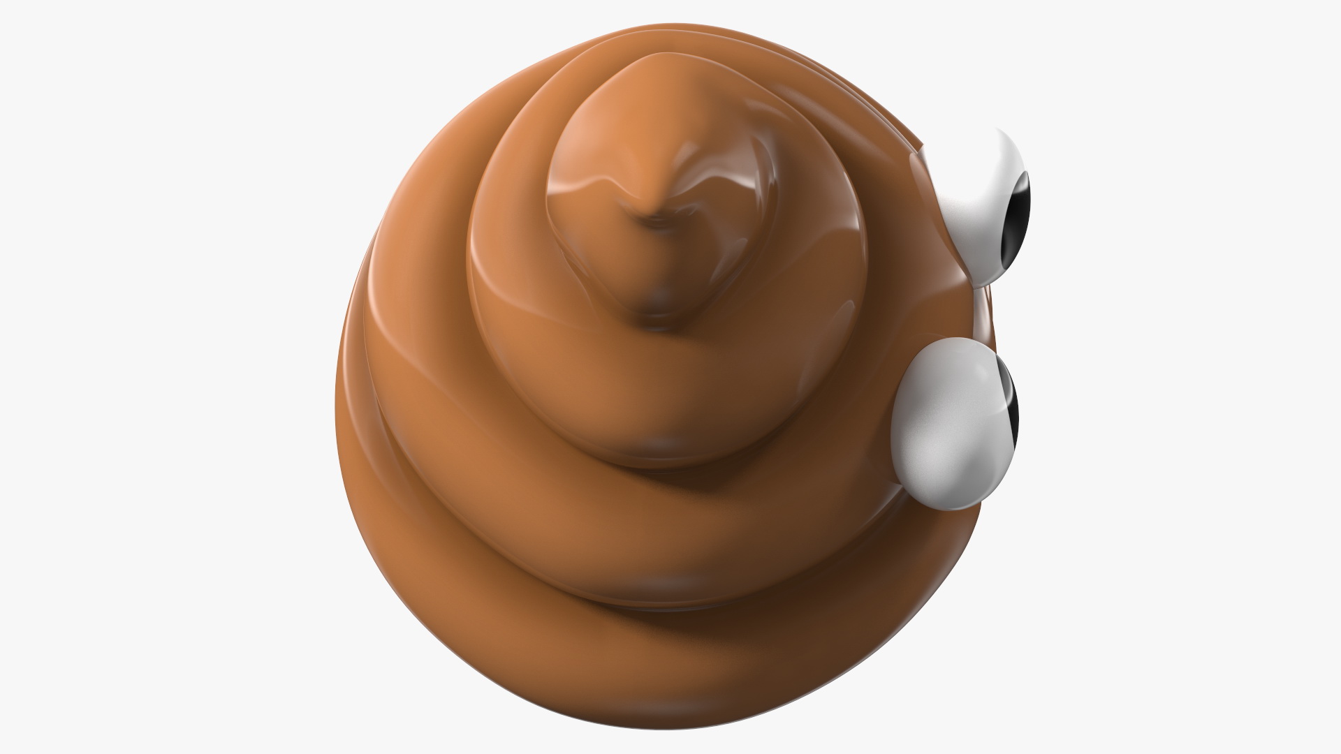 3D model Poop Emoji Smile Big Eyes