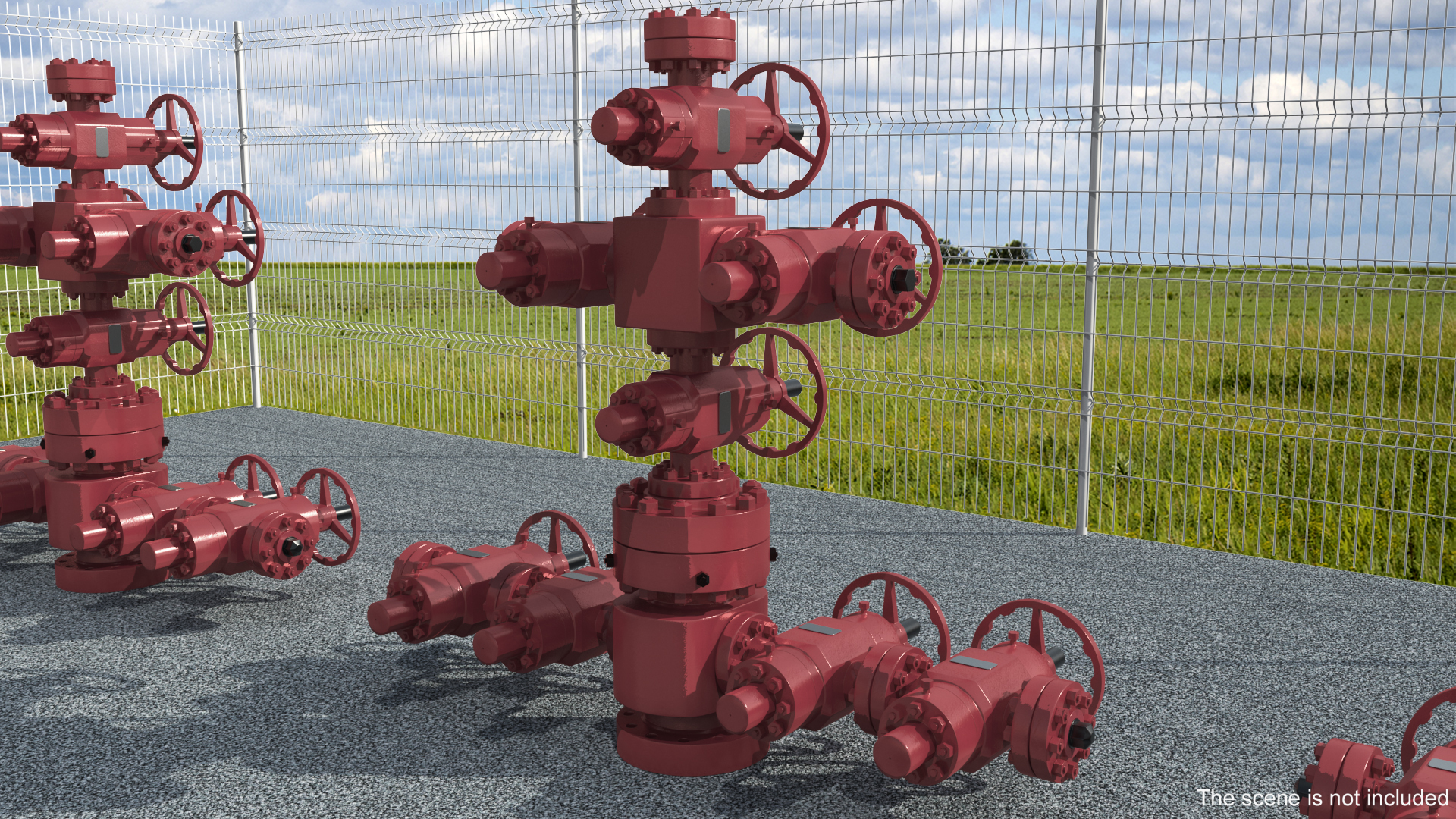 3D Oil Gas Wellhead