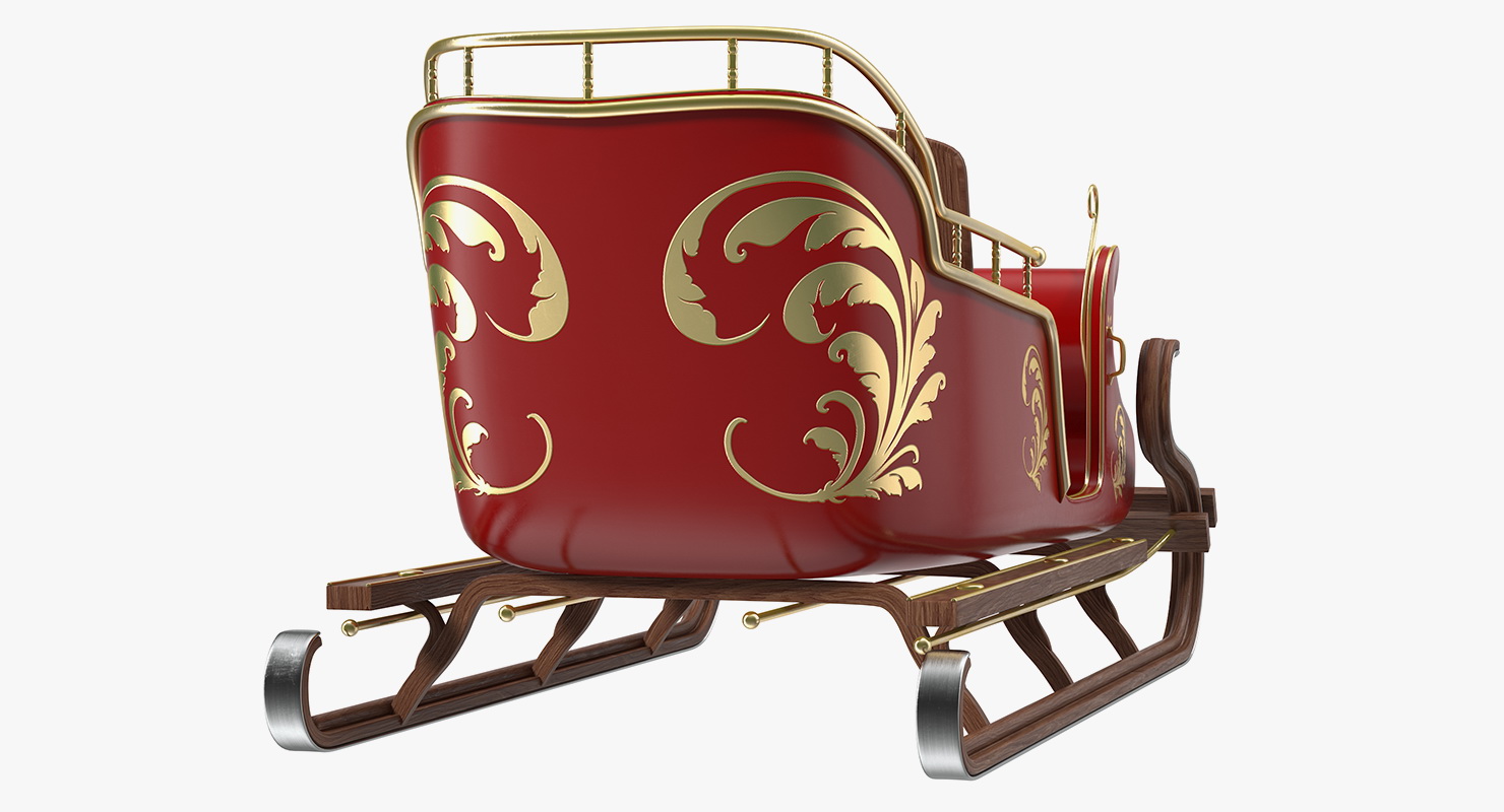 Santa Sleigh 3D