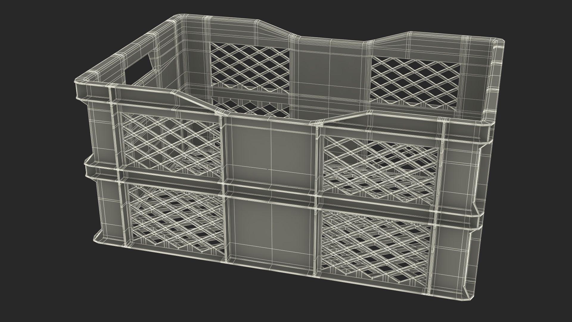 3D Cross Belt Sorter with Boxes model