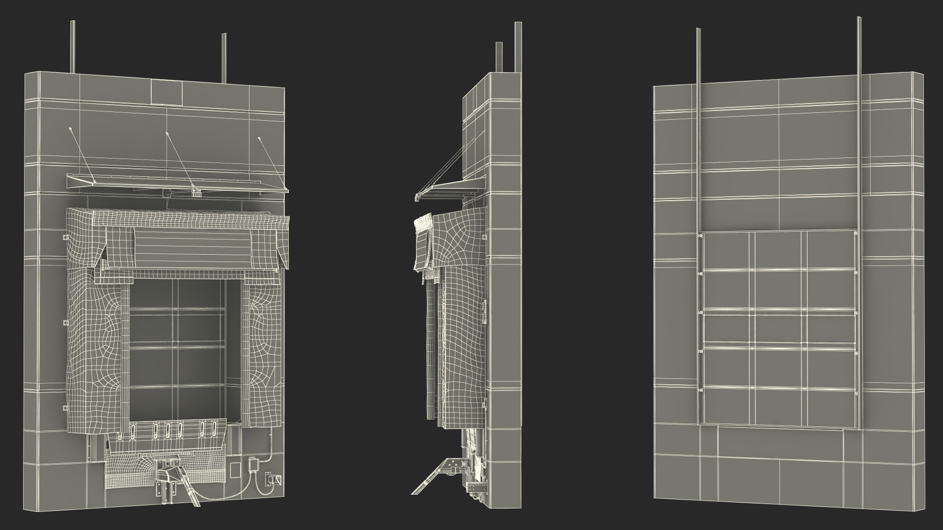 Loading Dock Bay with Roll-Up Door 3D model