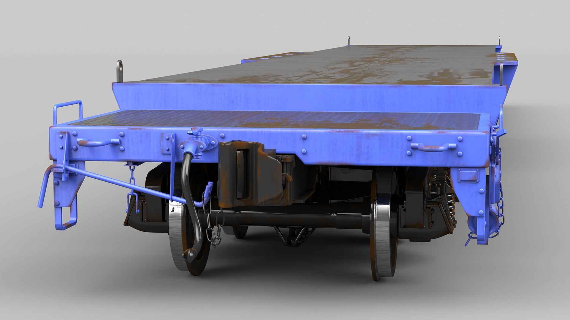 3D Heavy Duty Flatcar model