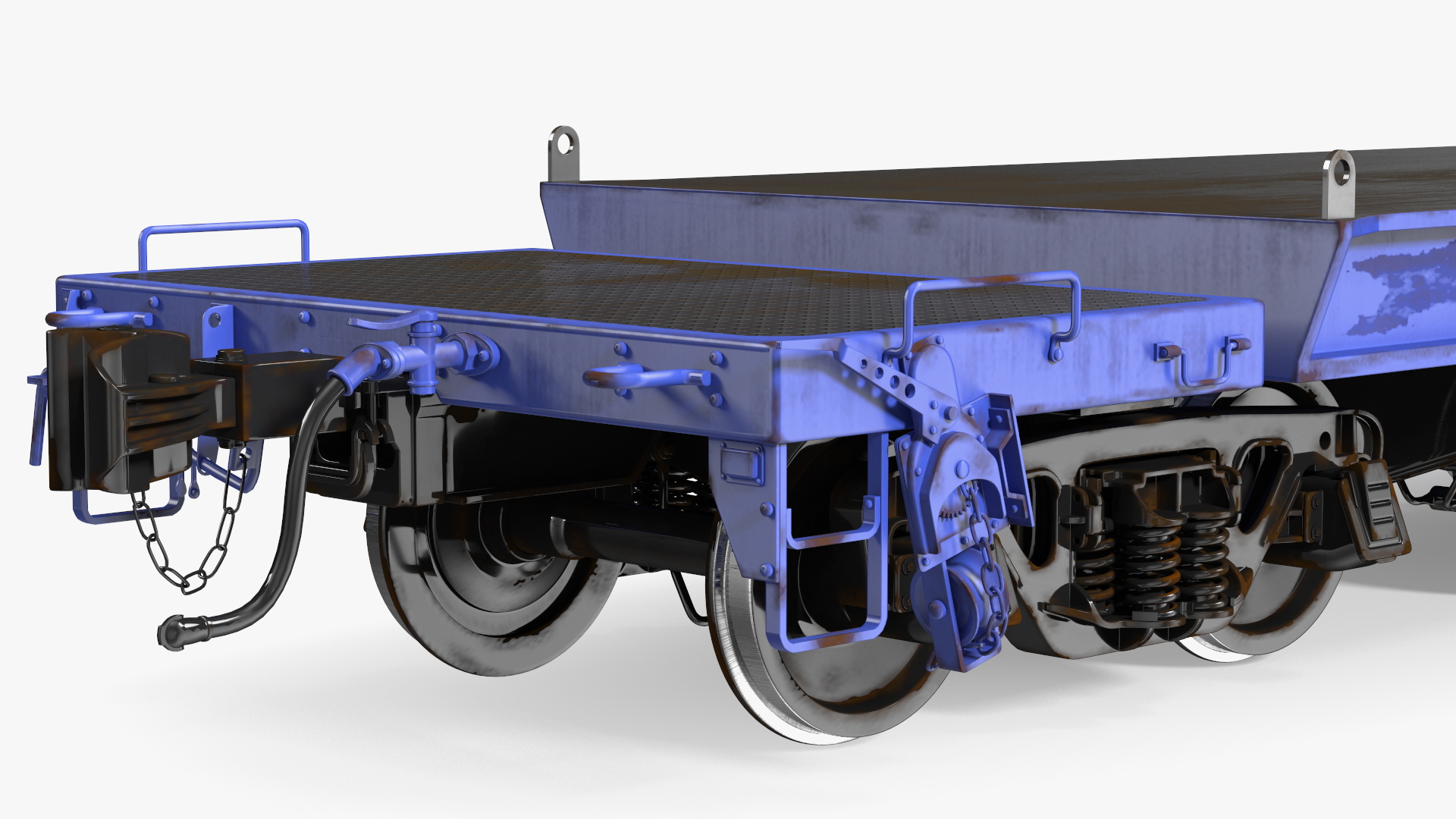 3D Heavy Duty Flatcar model