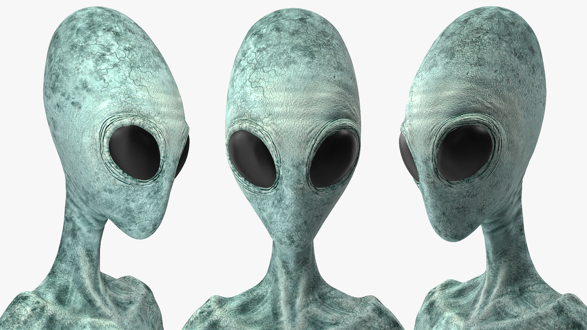 Extraterrestrial Alien Rigged 3D model