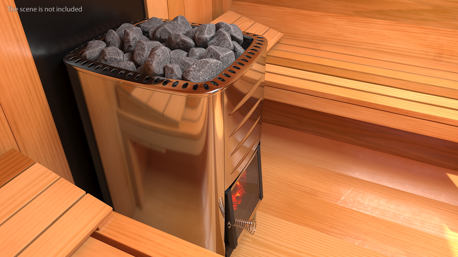 3D model Wood Burning Sauna Heater