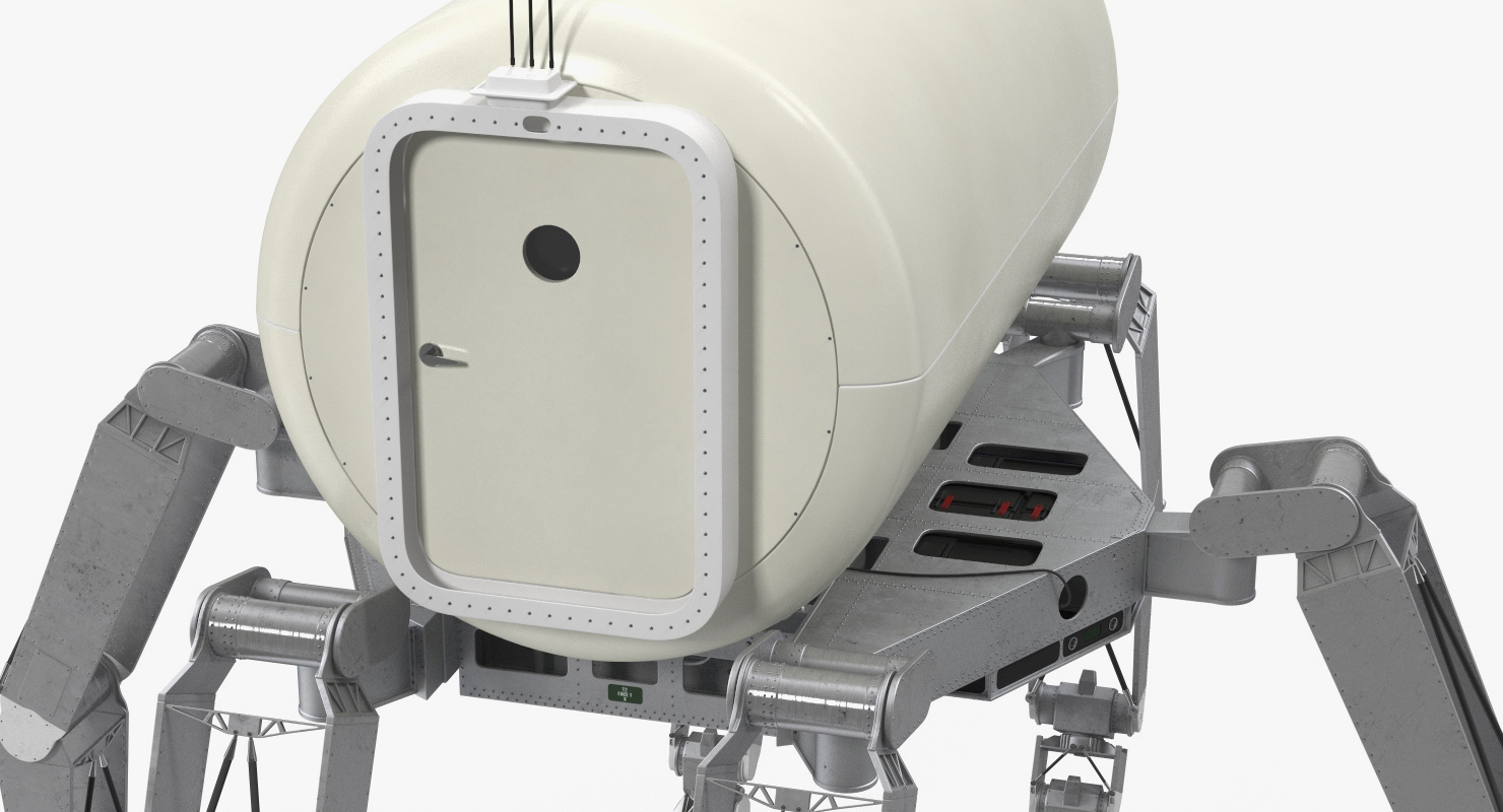 3D model NASA ATHLETE Lunar Rover Cargo Transport