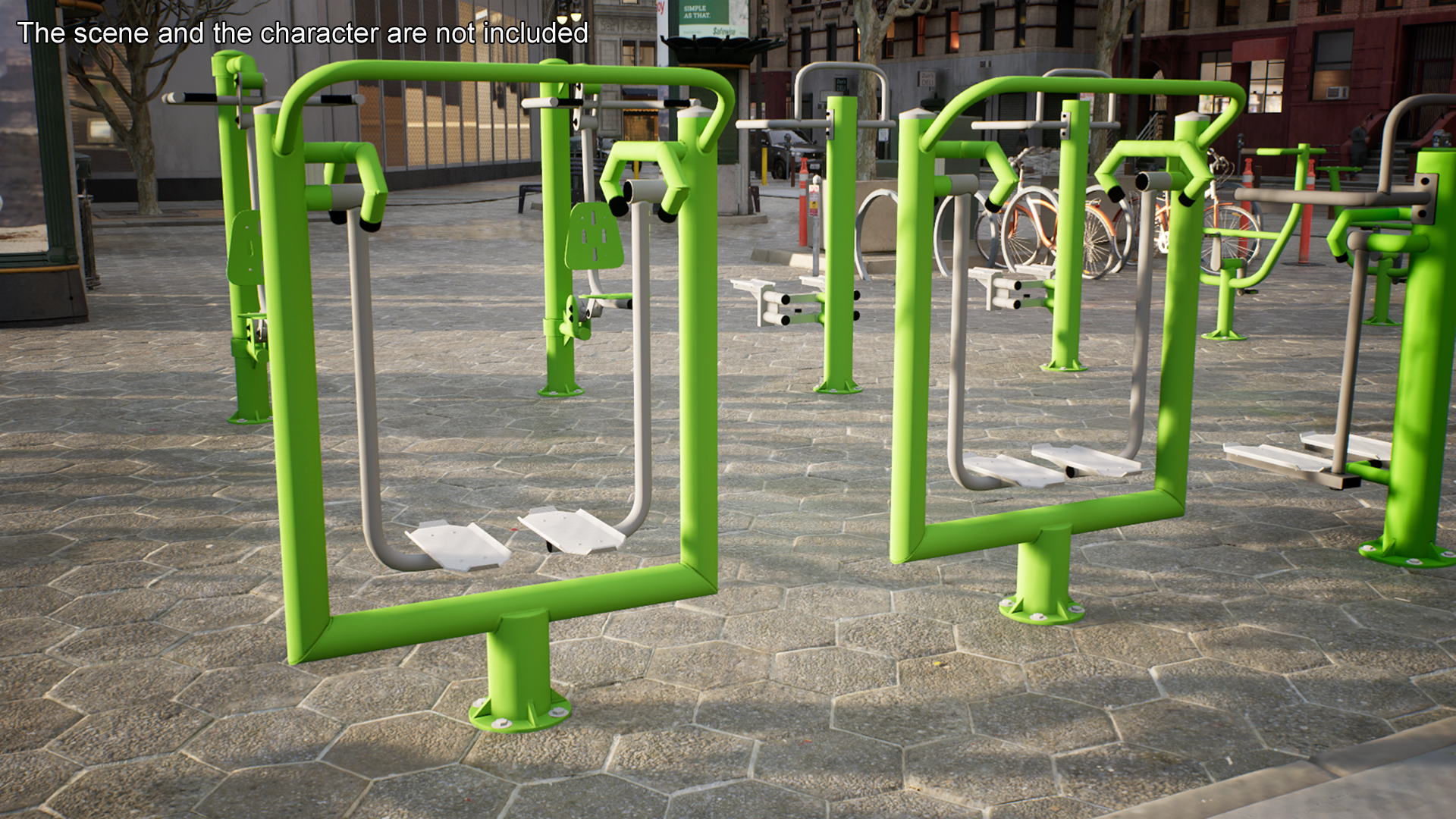 Outdoor Trainer Air Walker Green 3D