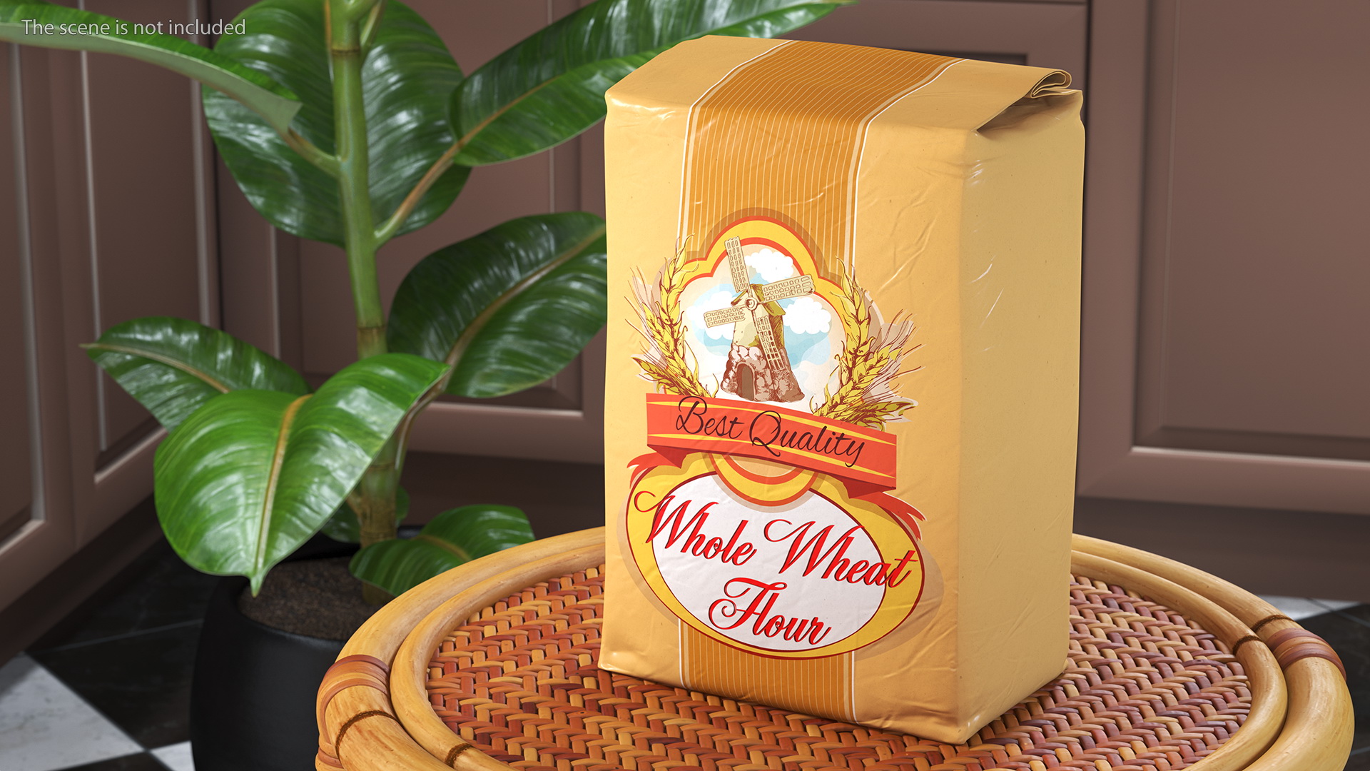 Wheat Flour Bag 5lb 3D model