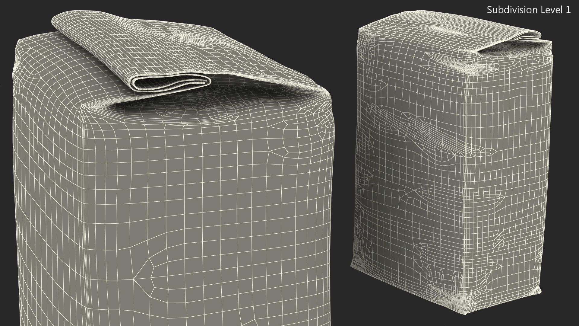 Wheat Flour Bag 5lb 3D model