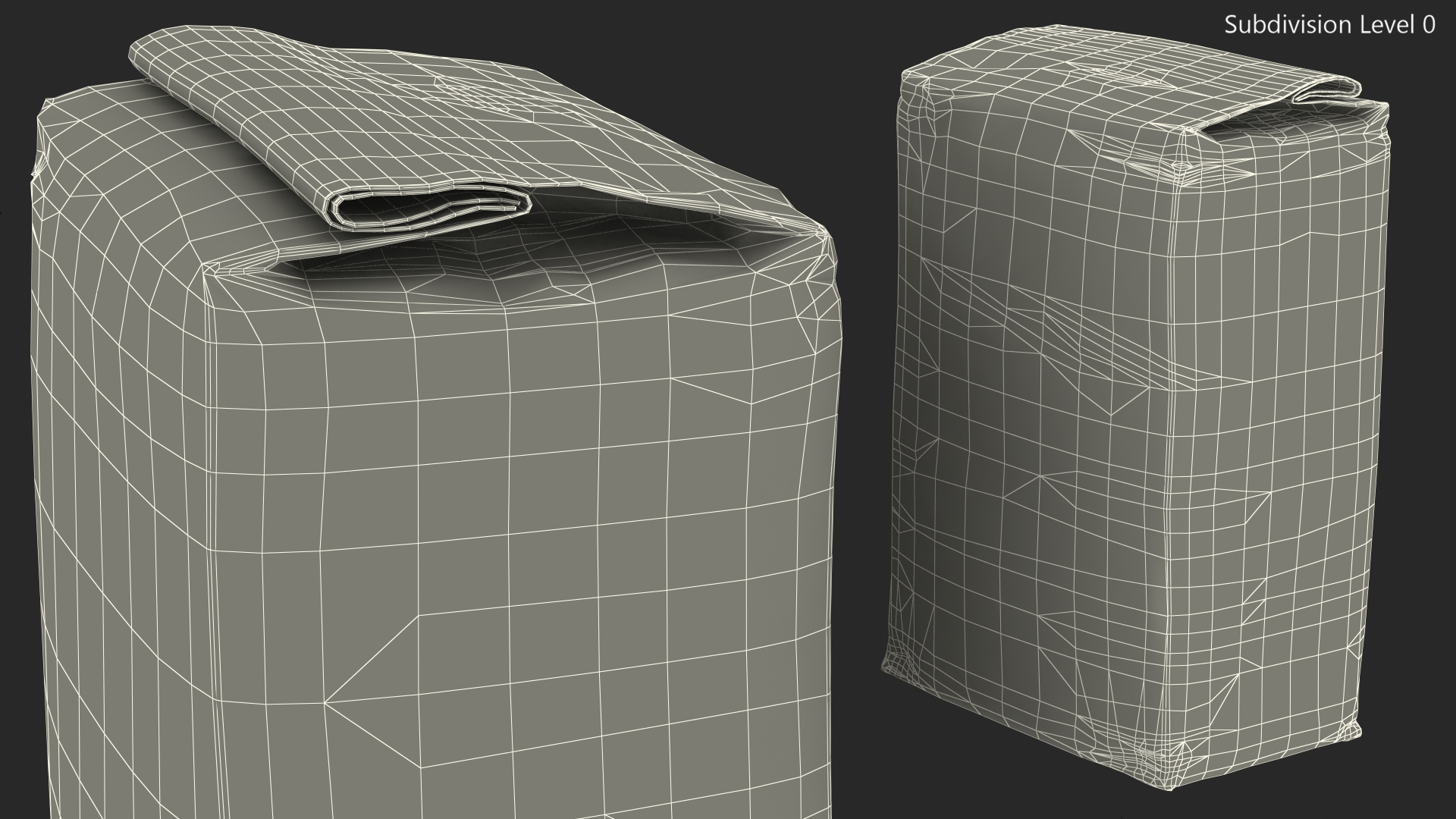 Wheat Flour Bag 5lb 3D model