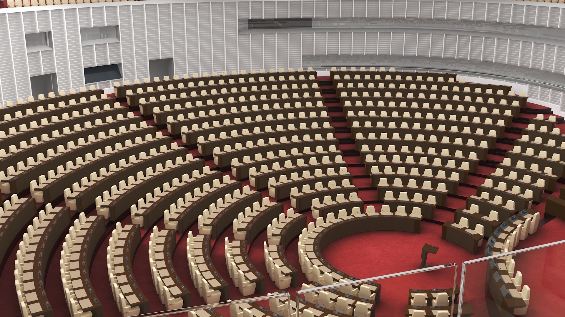 Parliament Chamber Interior 3D