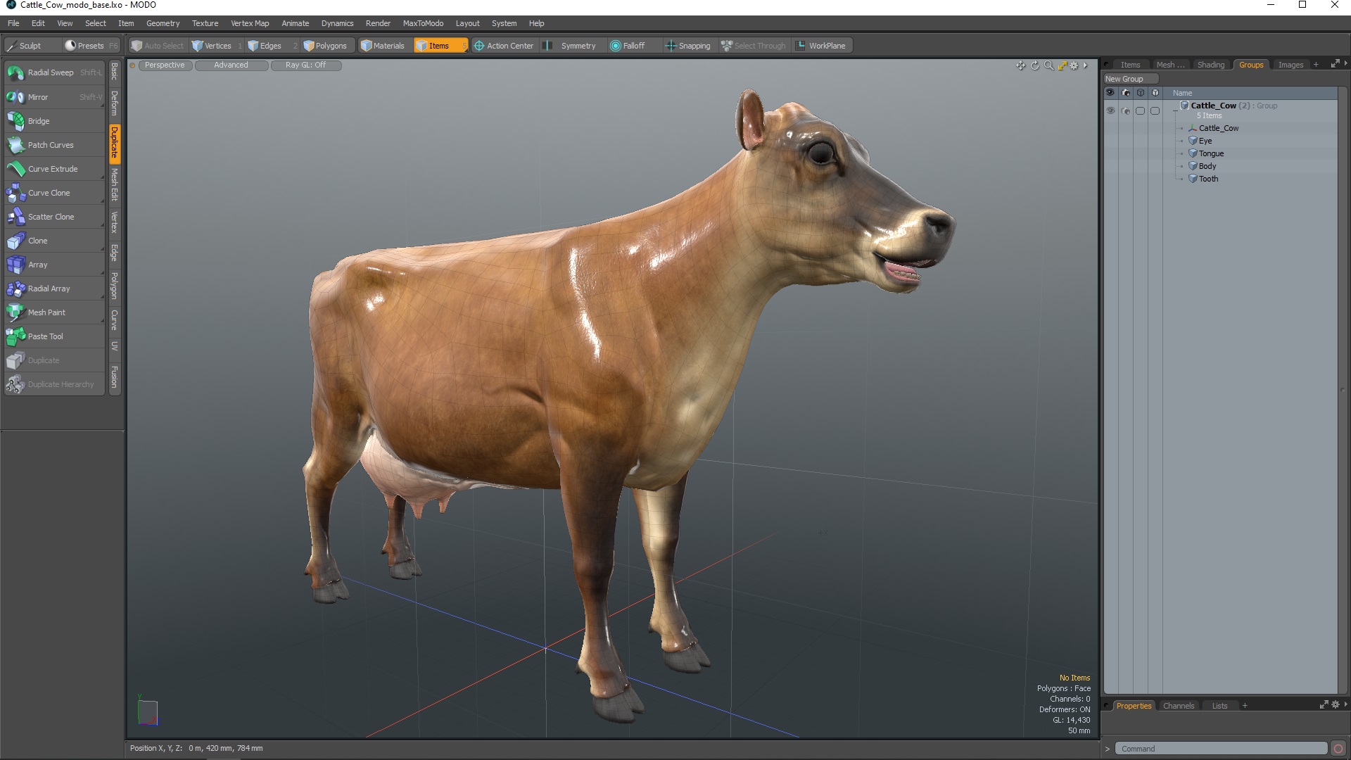 3D model Cattle Cow