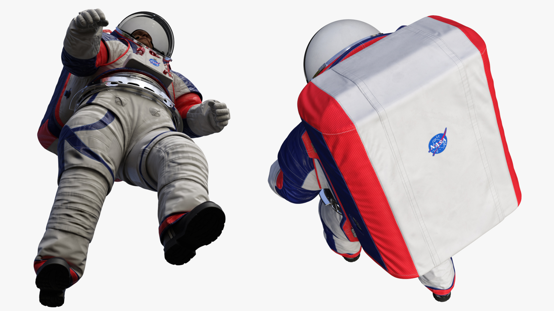 Spacesuit NASA Astronaut xEMU Walking Pose 3D