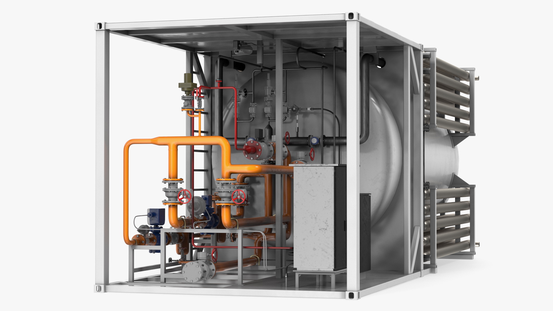 3D Green Energy Regasification Plant model