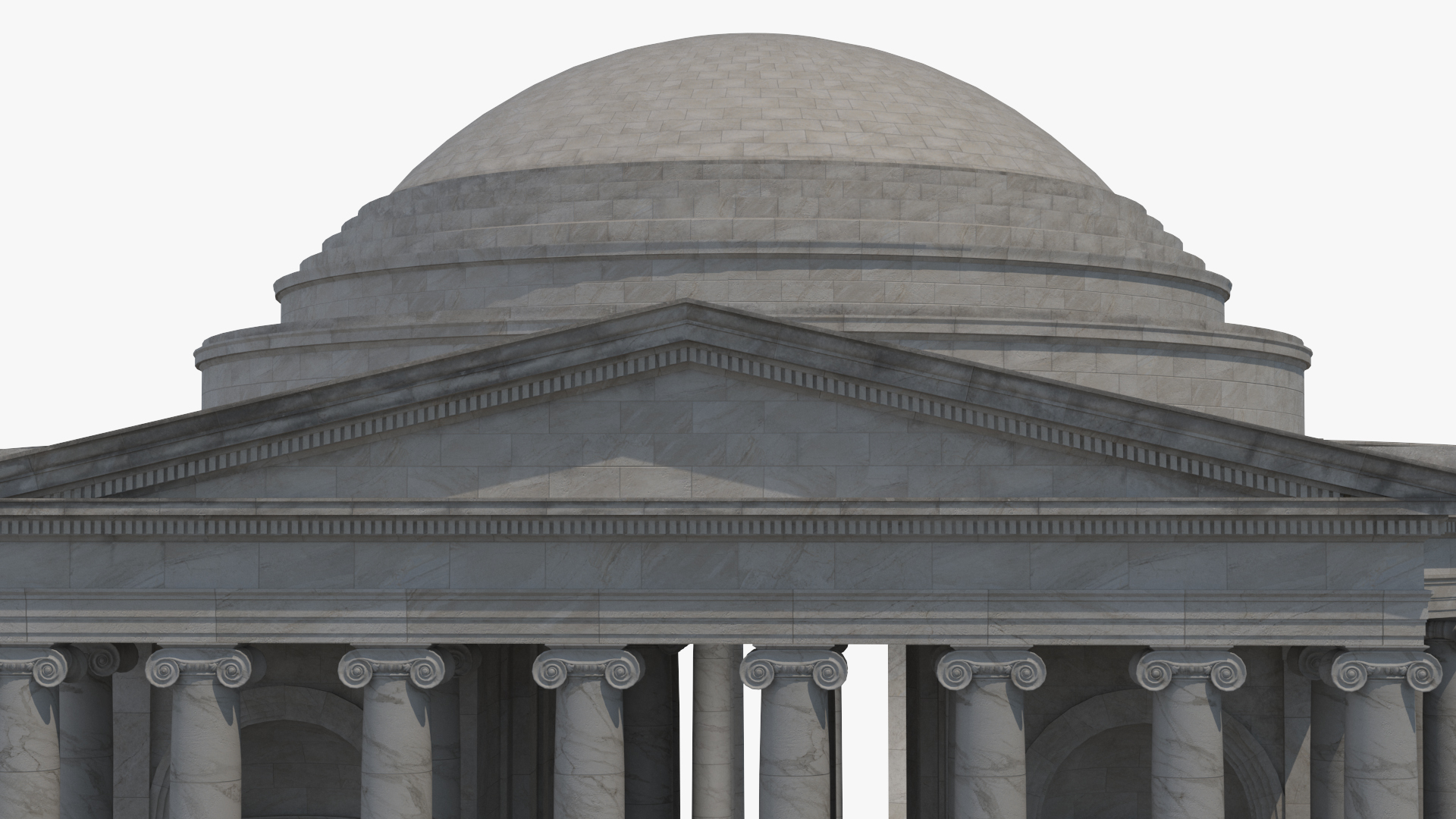 Neoclassical Rotunda Building 3D model