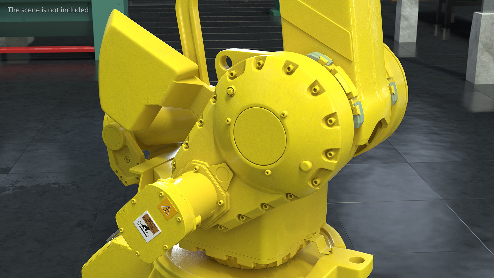 High Speed Industrial Robot Yellow 3D model