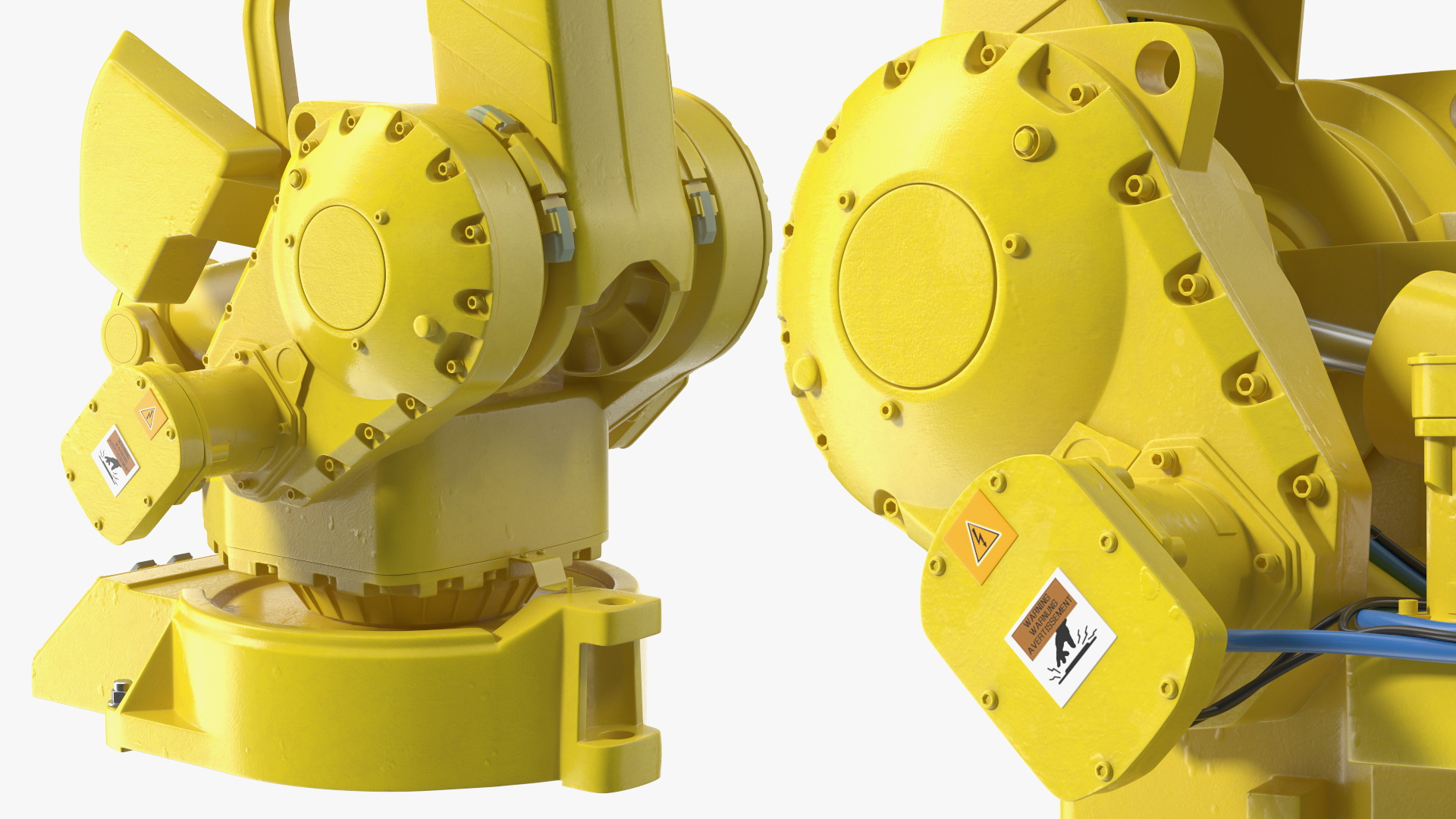 High Speed Industrial Robot Yellow 3D model