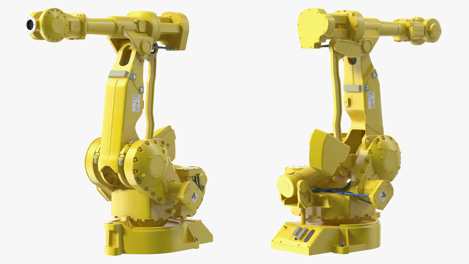 High Speed Industrial Robot Yellow 3D model