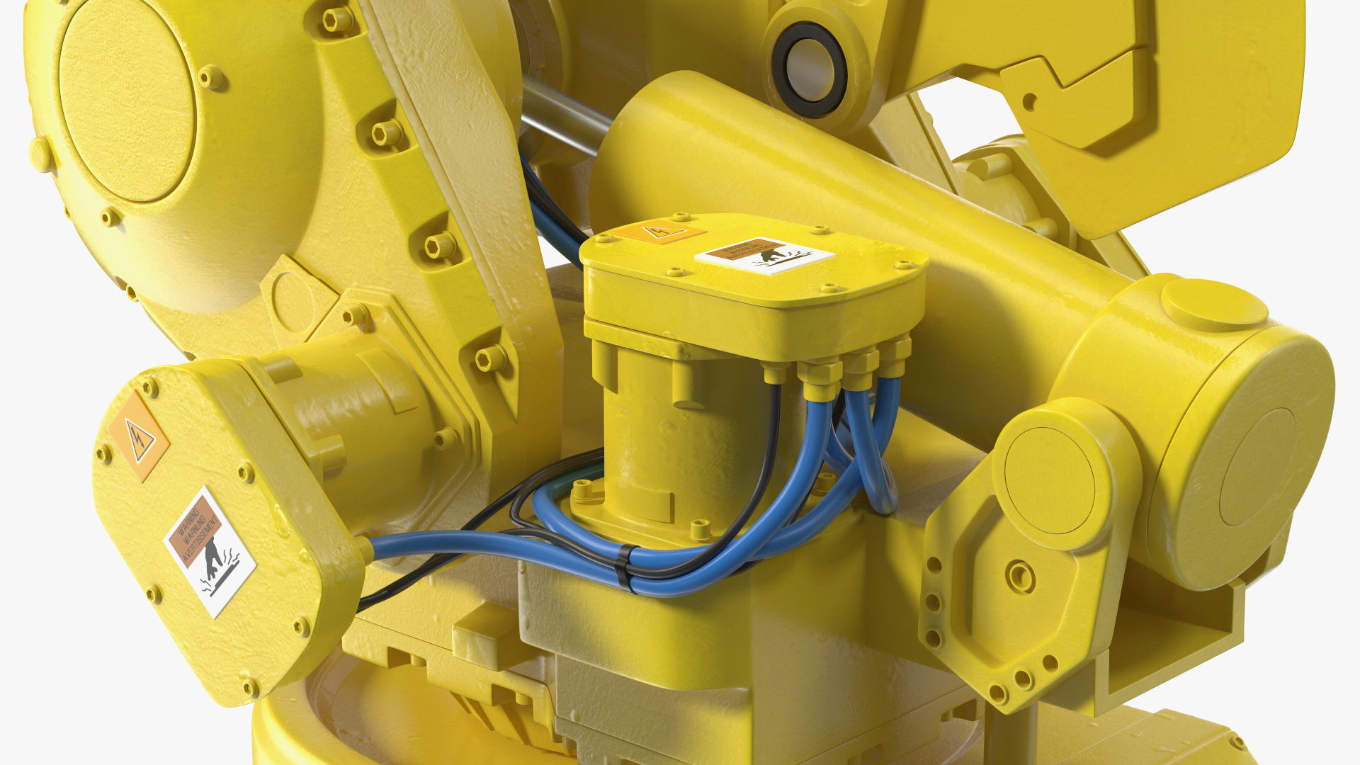 High Speed Industrial Robot Yellow 3D model