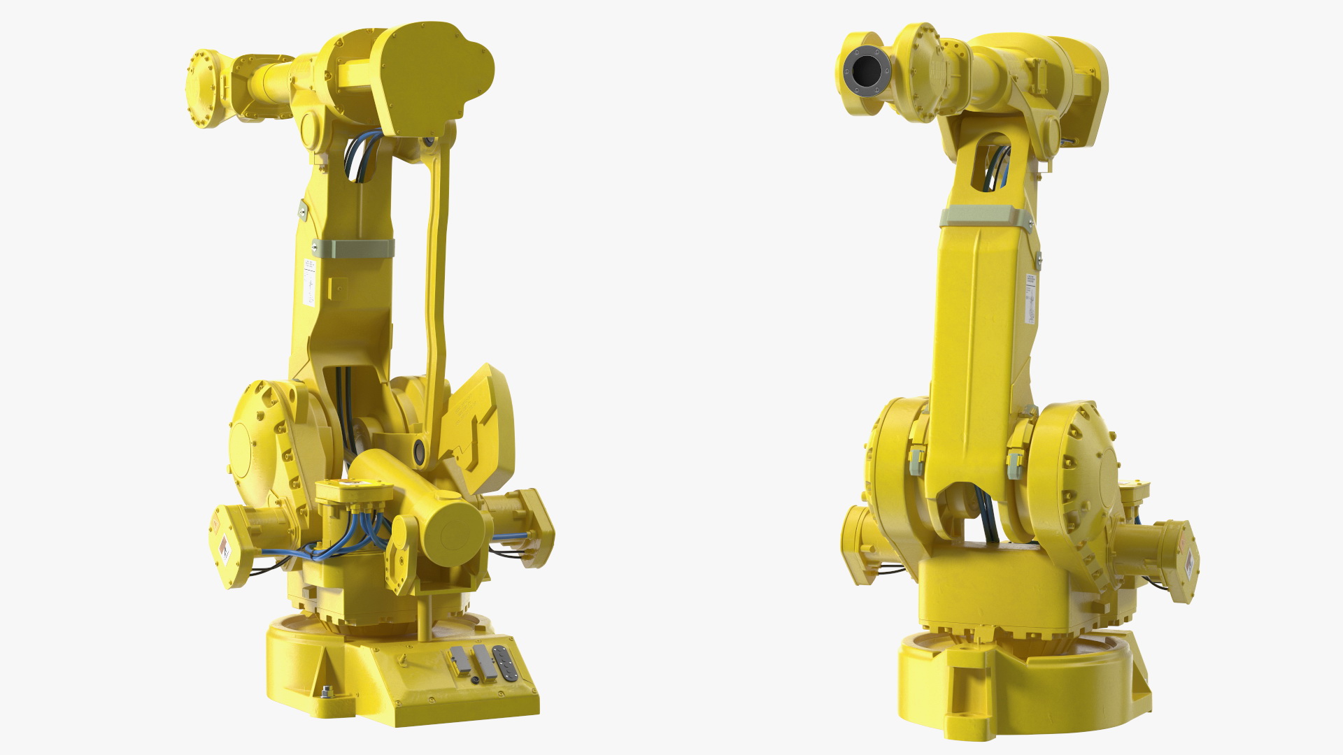 High Speed Industrial Robot Yellow 3D model