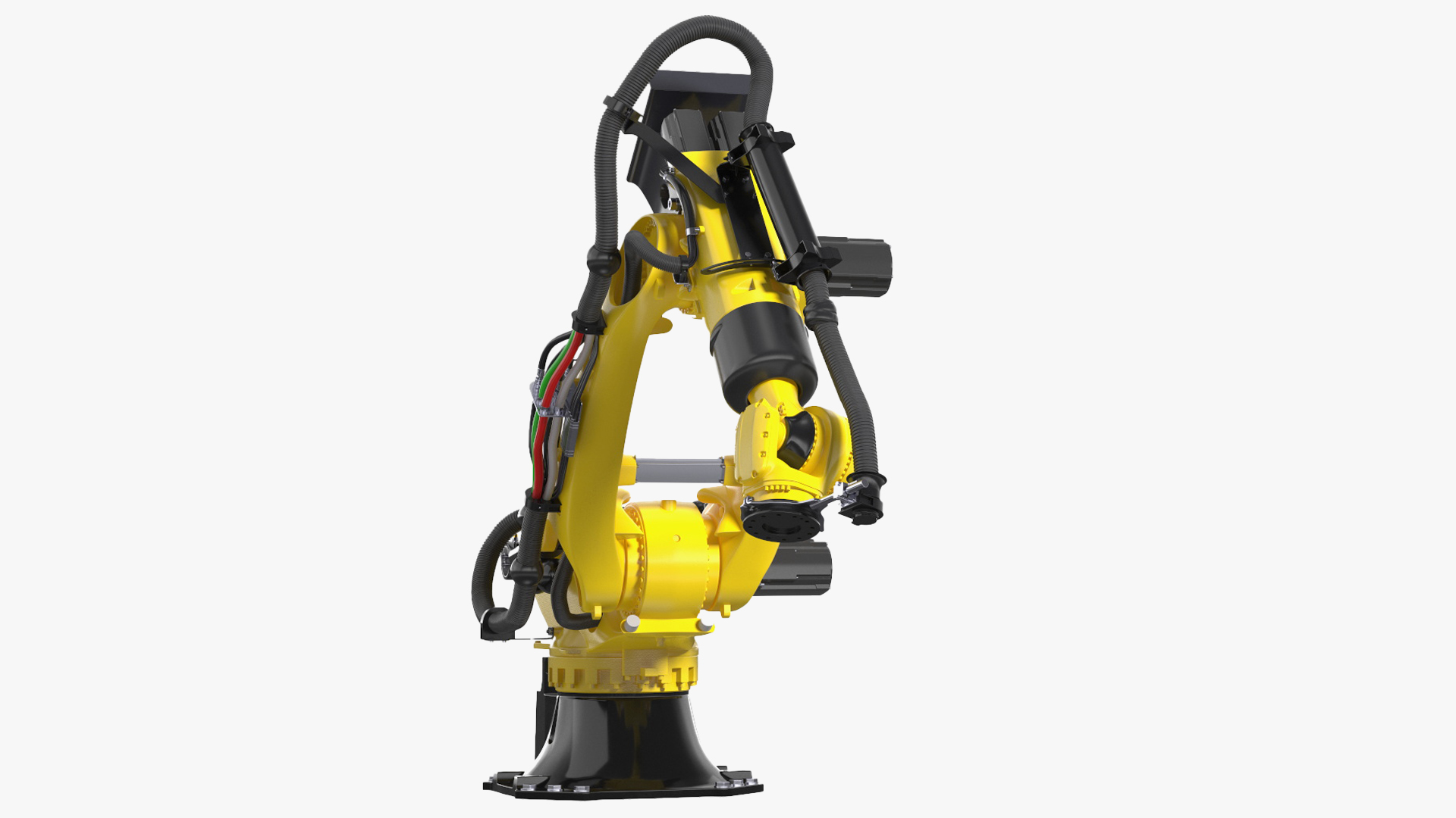 3D model Ultra Robotic Arm Yellow Rigged for Cinema 4D