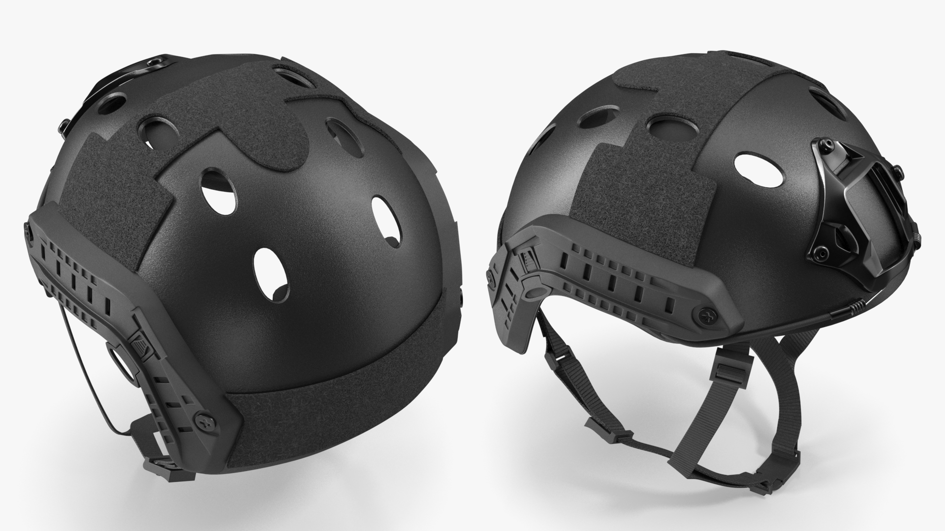 Tactical Helmet Black Airsoft 3D model