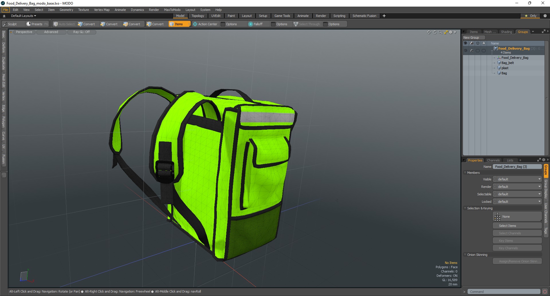 Food Delivery Bag 3D