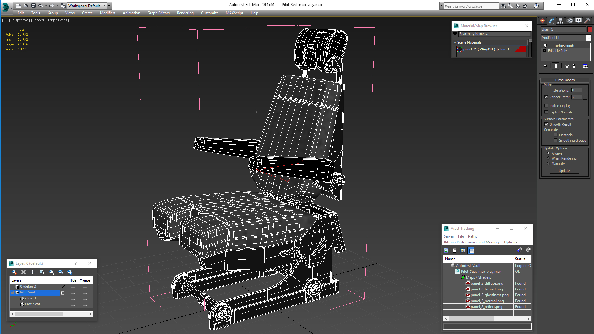 3D model Pilot Seat