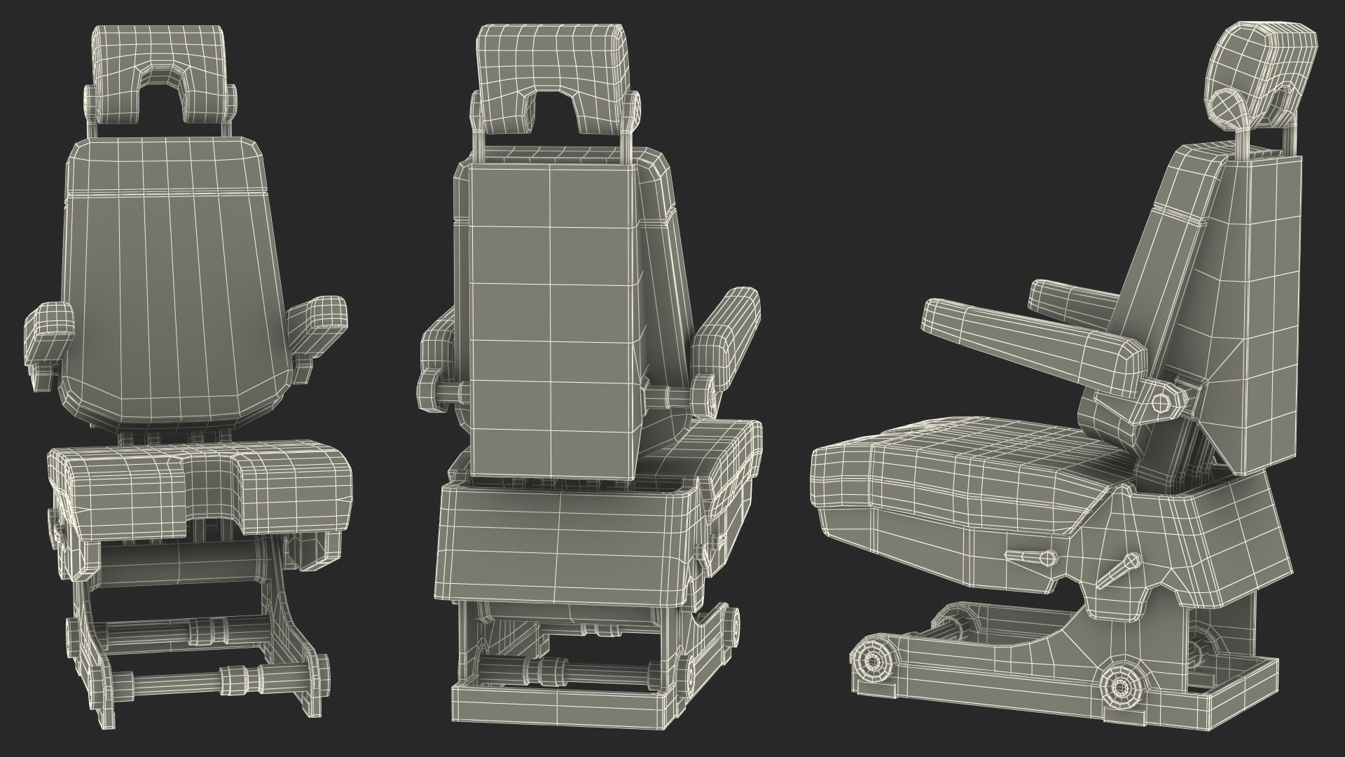 3D model Pilot Seat